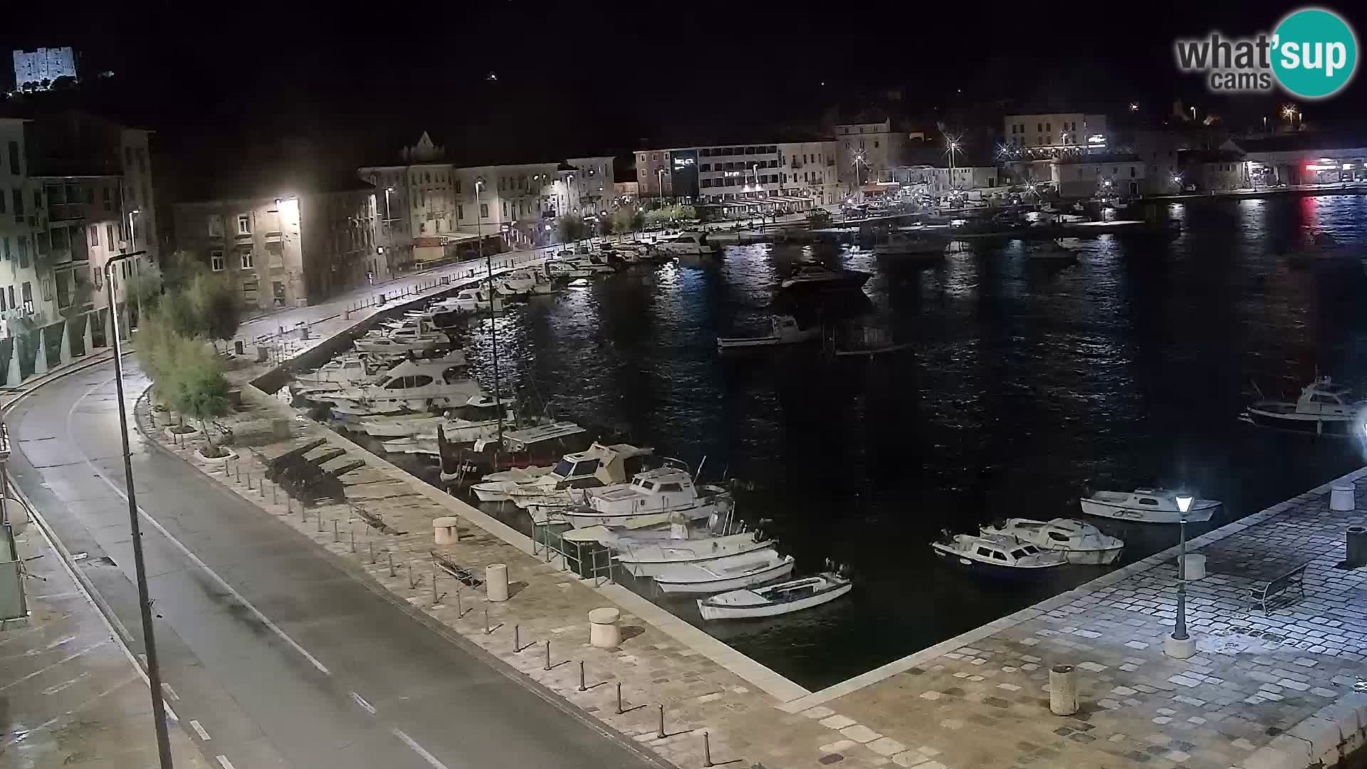 Webcam Senj – Panoramablick auf die Riva Senj