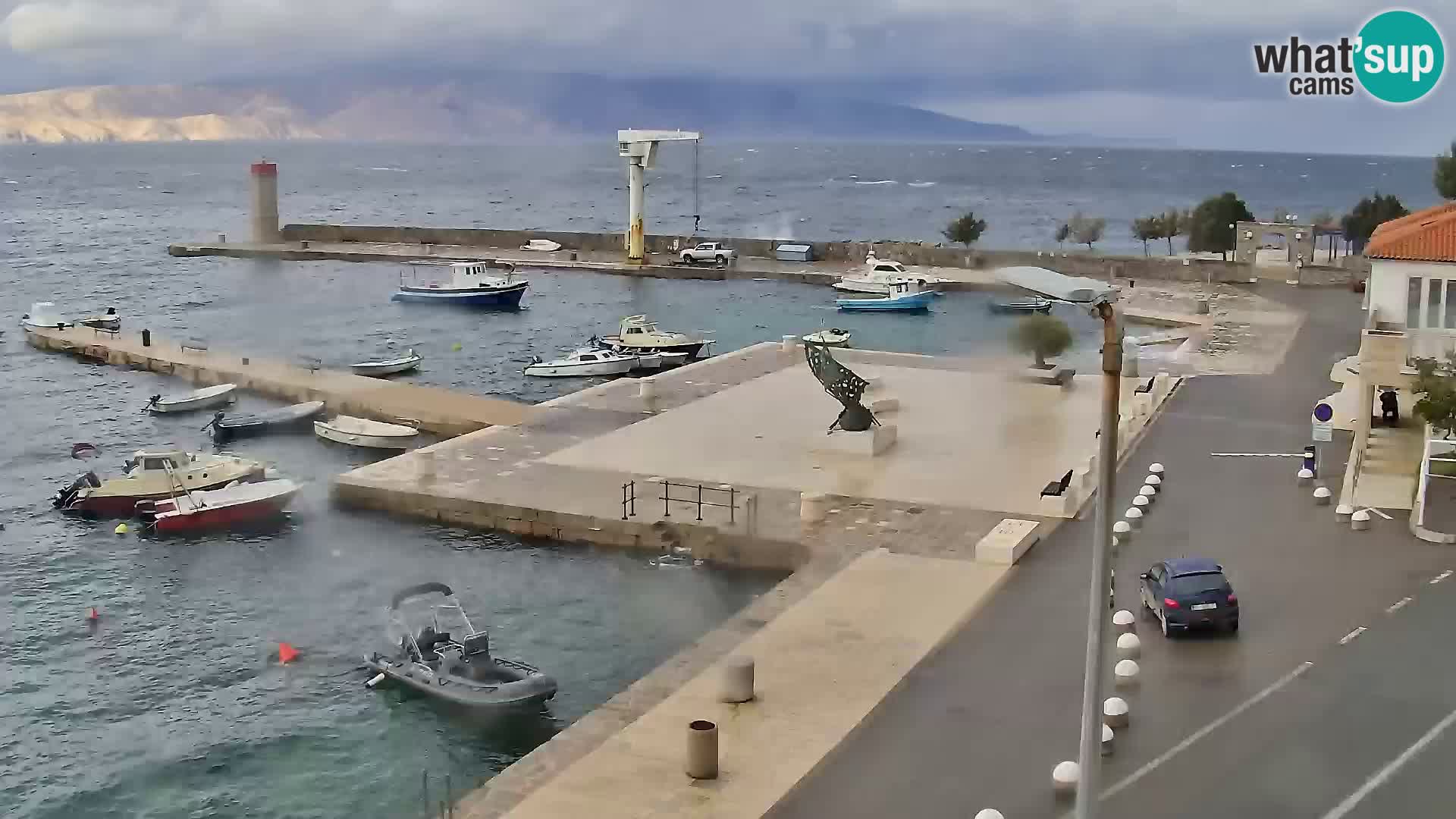 Webcam Segna – Panorama dell’lungomare di Senj