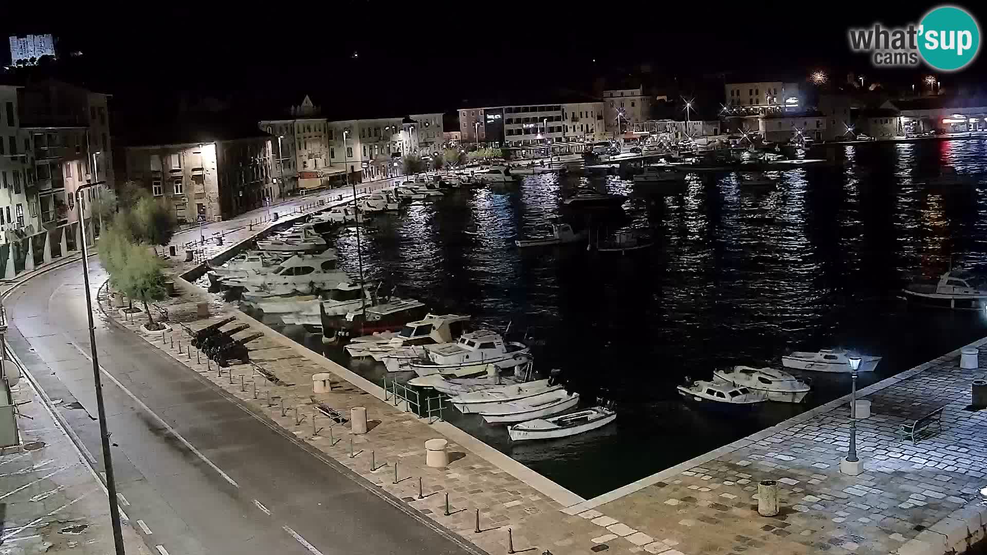 Livecam Senj – Vue panoramique de Senj riva