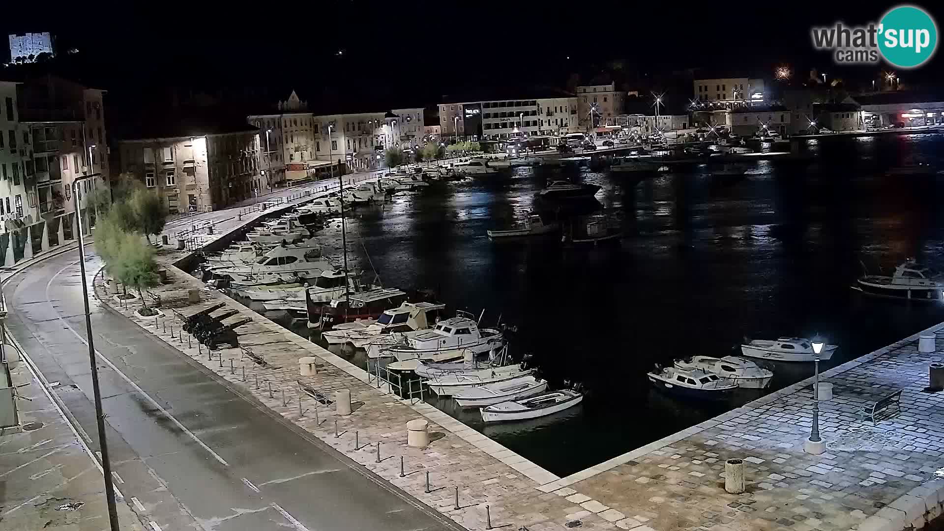 Livecam Senj – Vue panoramique de Senj riva