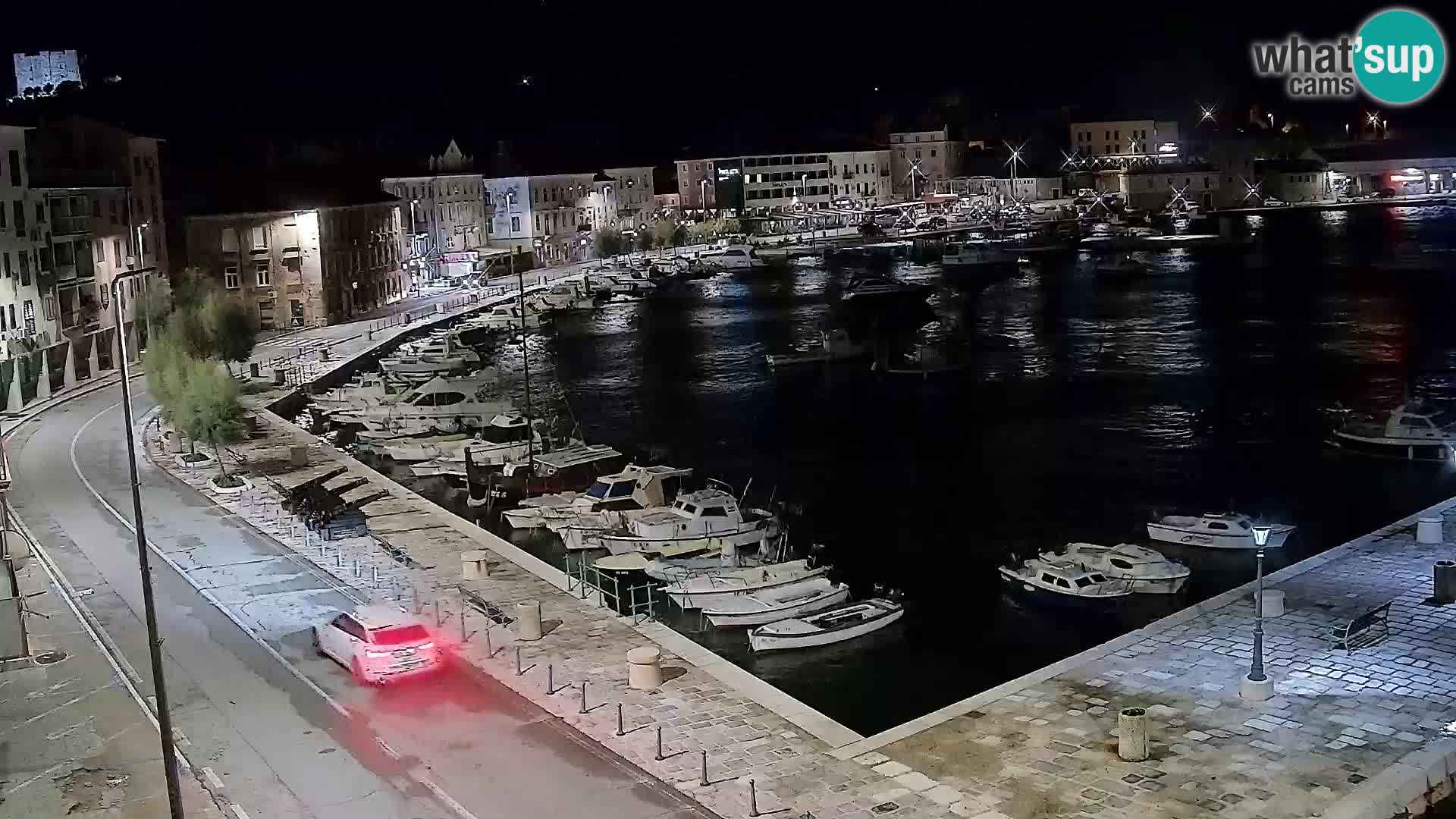 Webcam Senj – Panoramablick auf die Riva Senj
