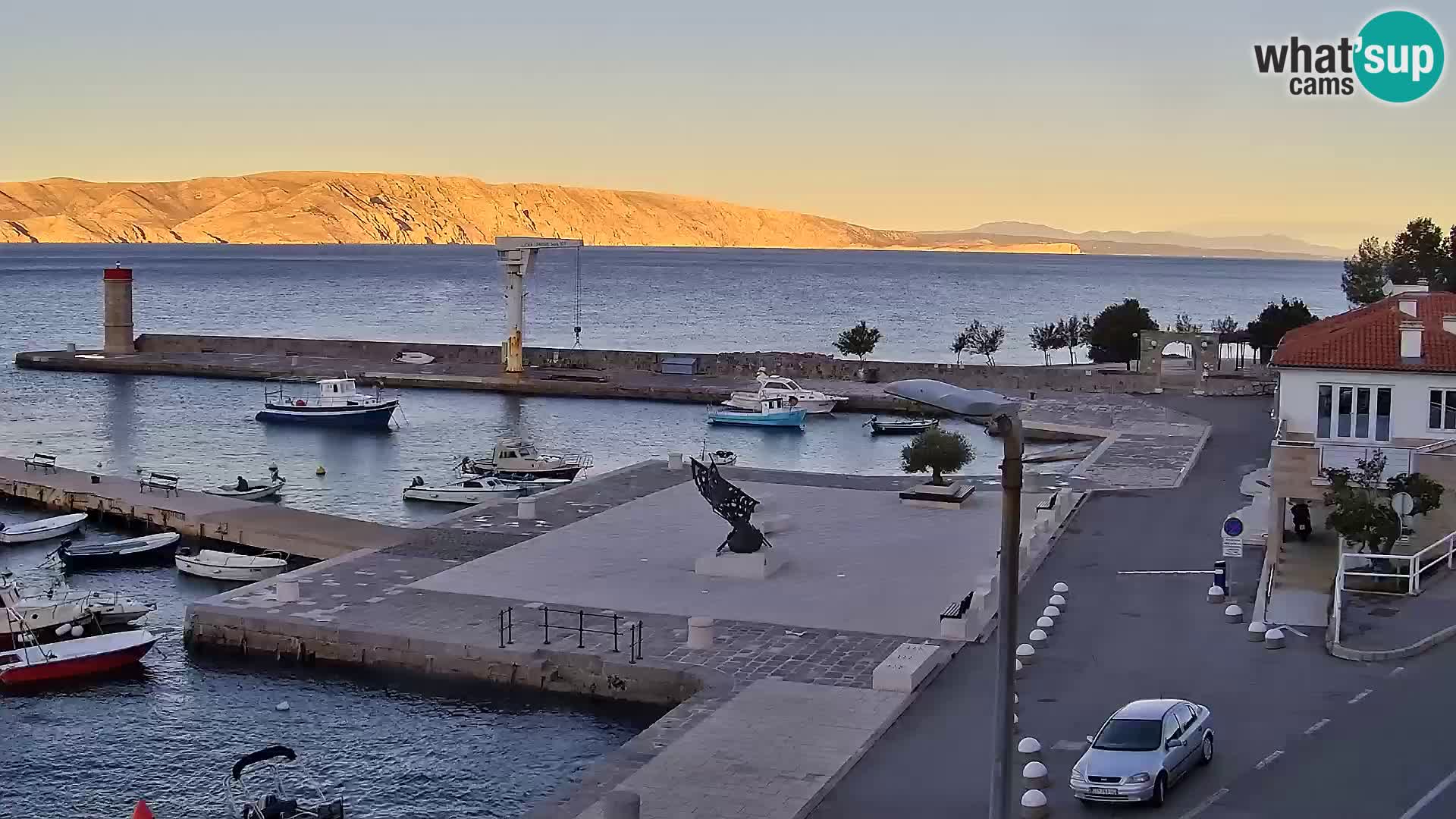 Webcam Segna – Panorama dell’lungomare di Senj