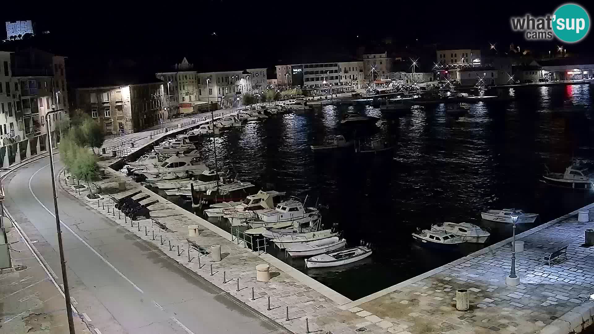 Livecam Senj – Vue panoramique de Senj riva