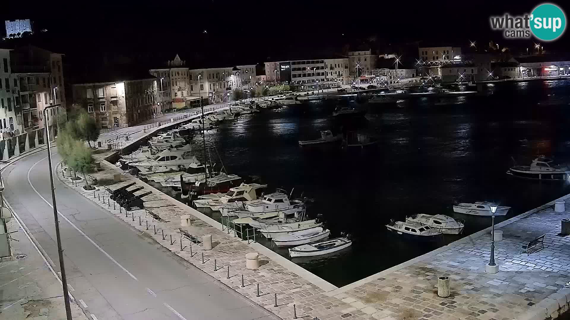 Livecam Senj – Vue panoramique de Senj riva