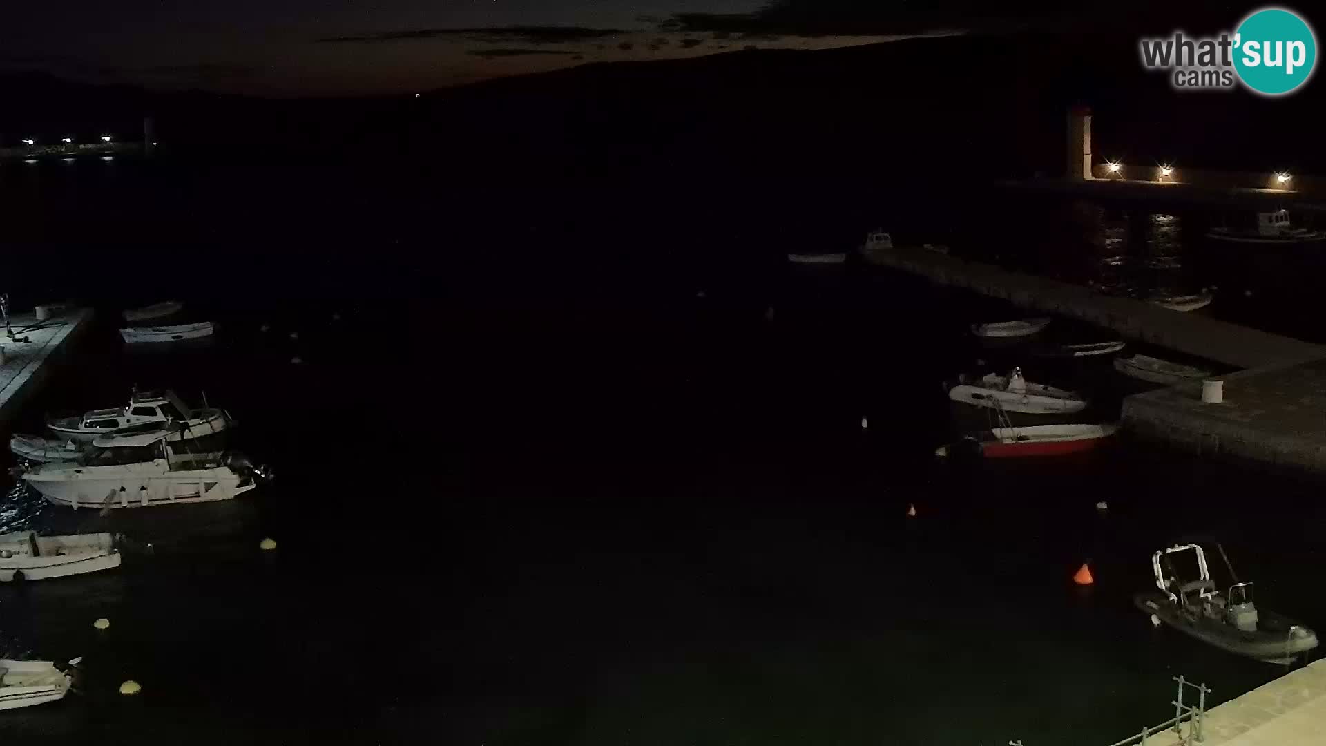 Webcam Senj – Panoramablick auf die Riva Senj