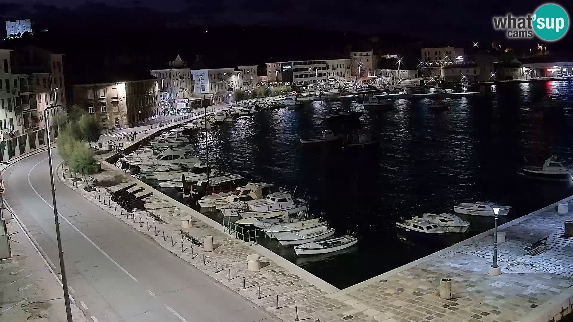 Webcam Senj – Panoramablick auf die Riva Senj