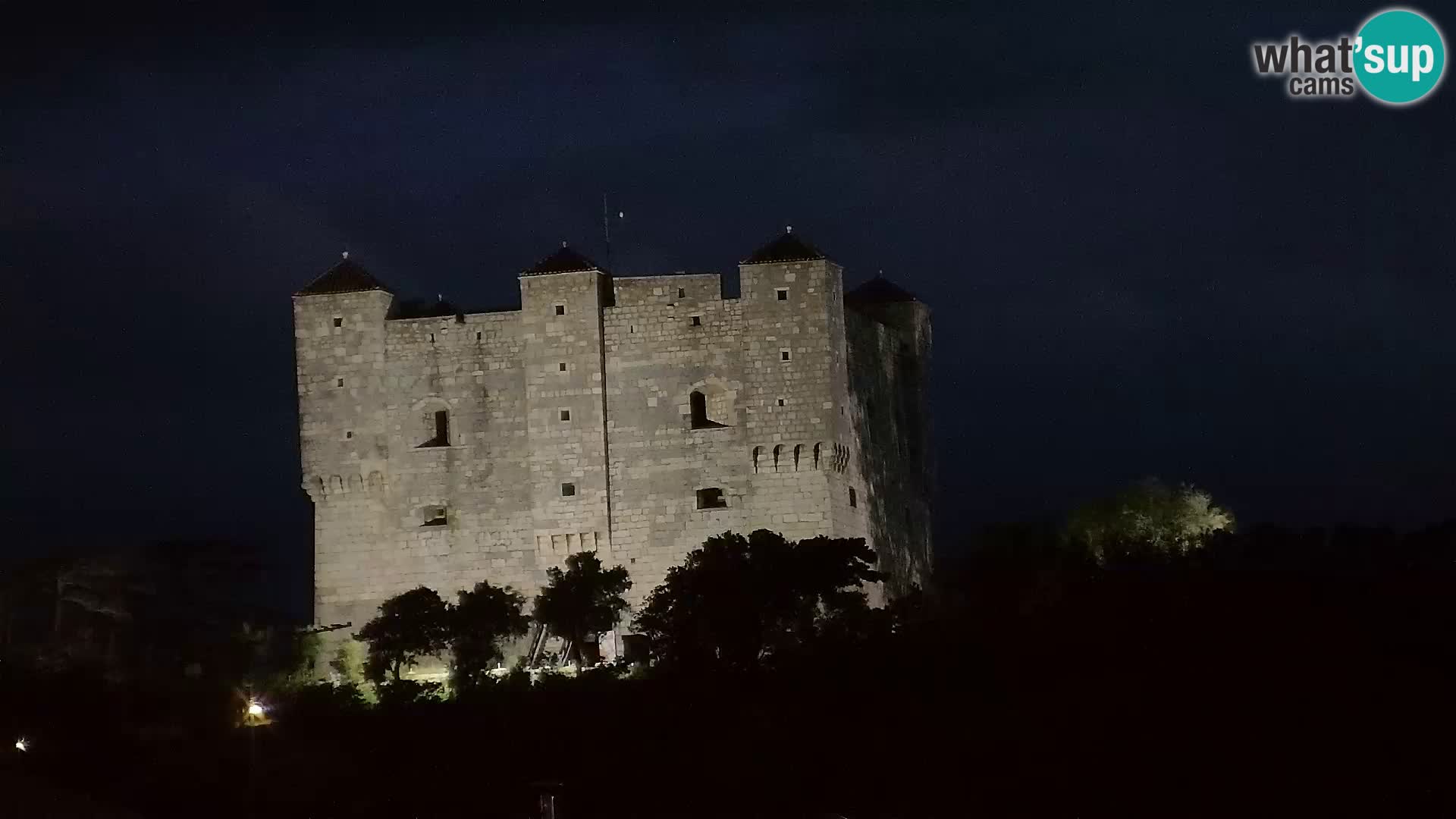 Livecam Senj – Vue panoramique de Senj riva