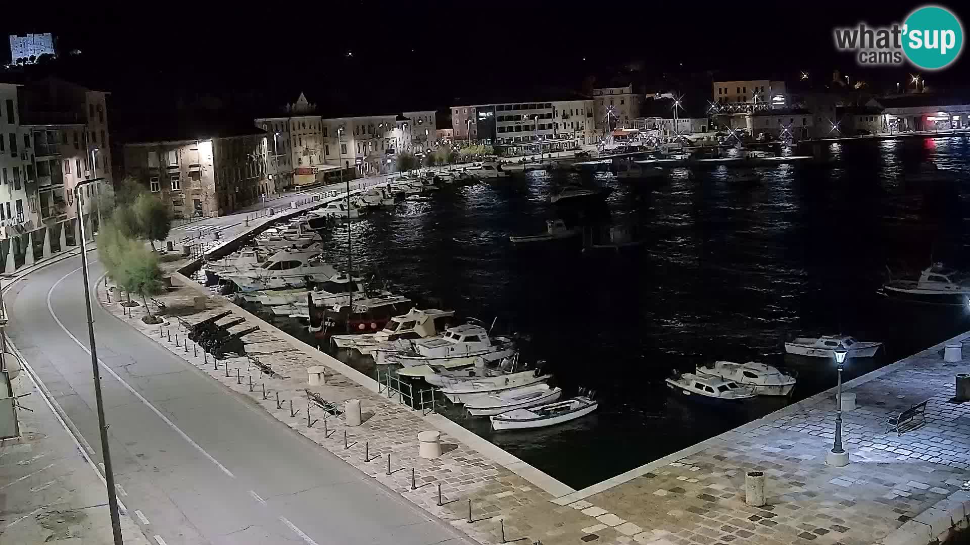 Webcam Senj – Panoramablick auf die Riva Senj