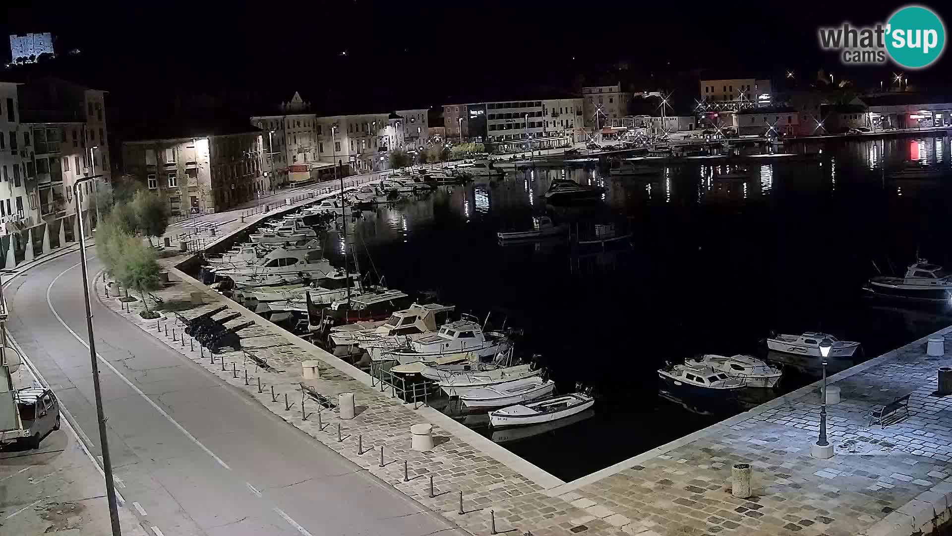 Webcam Senj – Panoramablick auf die Riva Senj