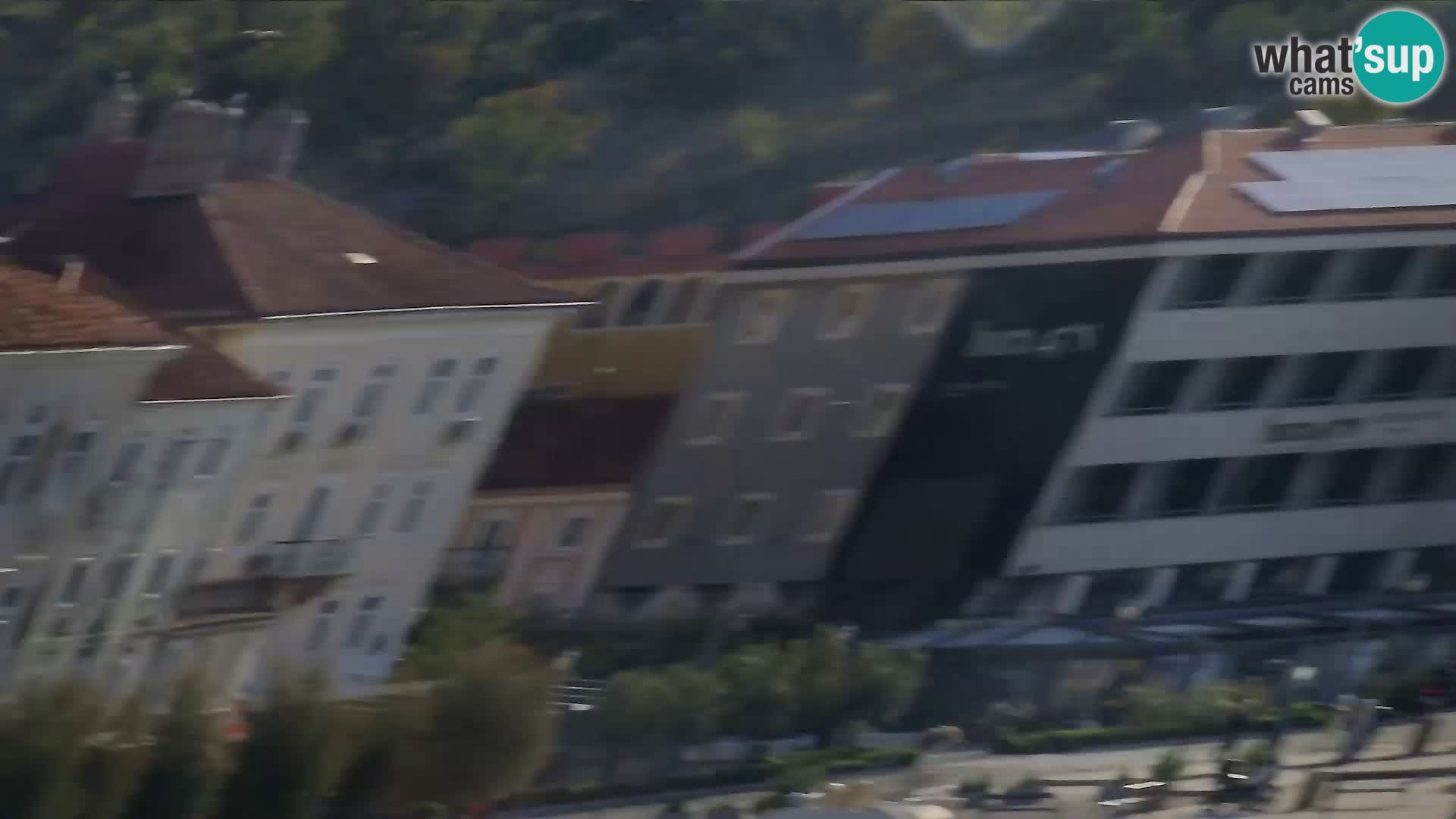 Webcam Senj – Panoramablick auf die Riva Senj