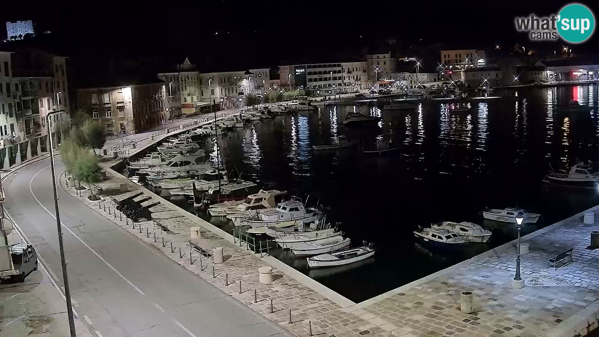 Webcam Senj – Panoramablick auf die Riva Senj