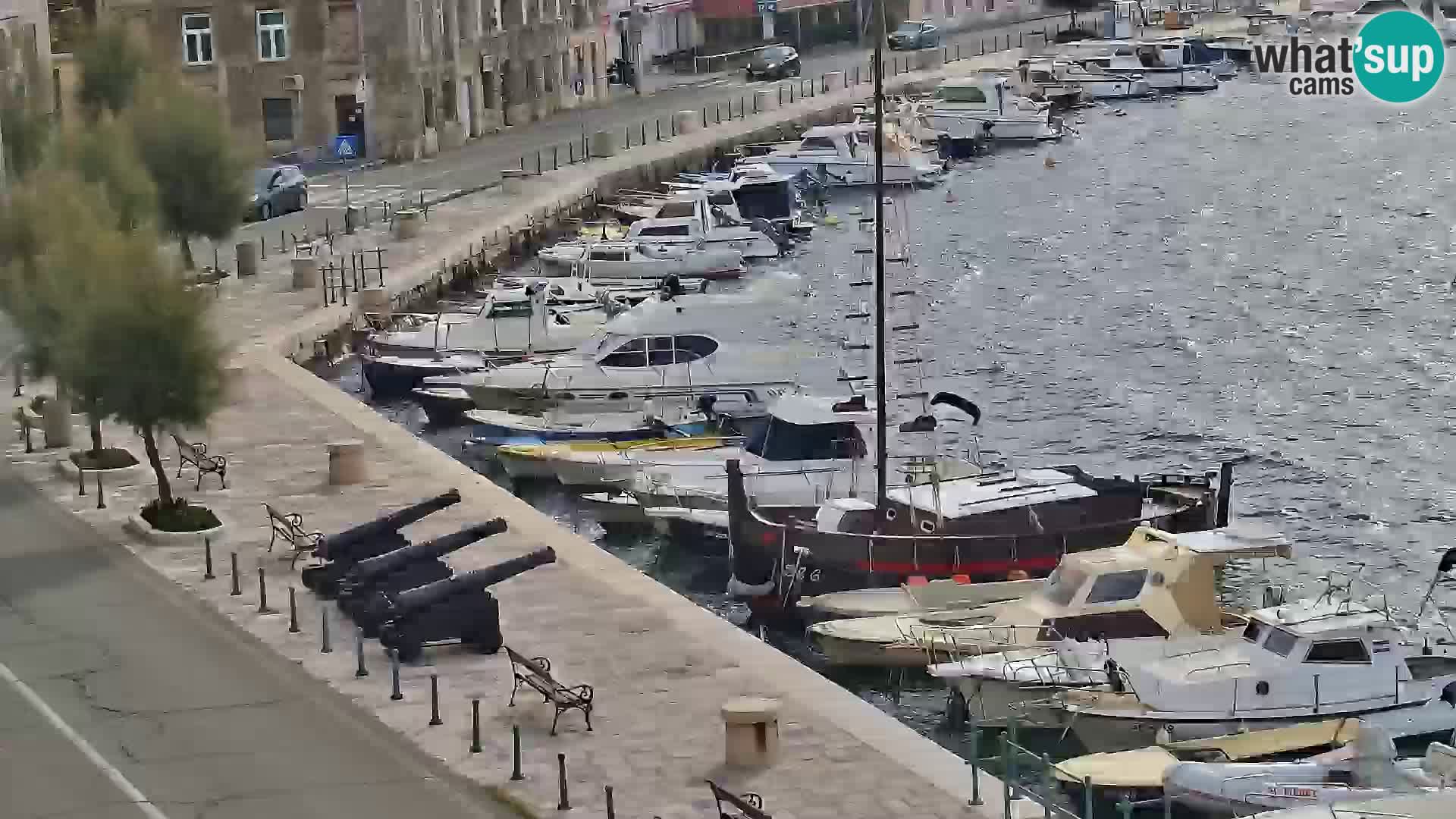 Webcam Senj – Panoramablick auf die Riva Senj