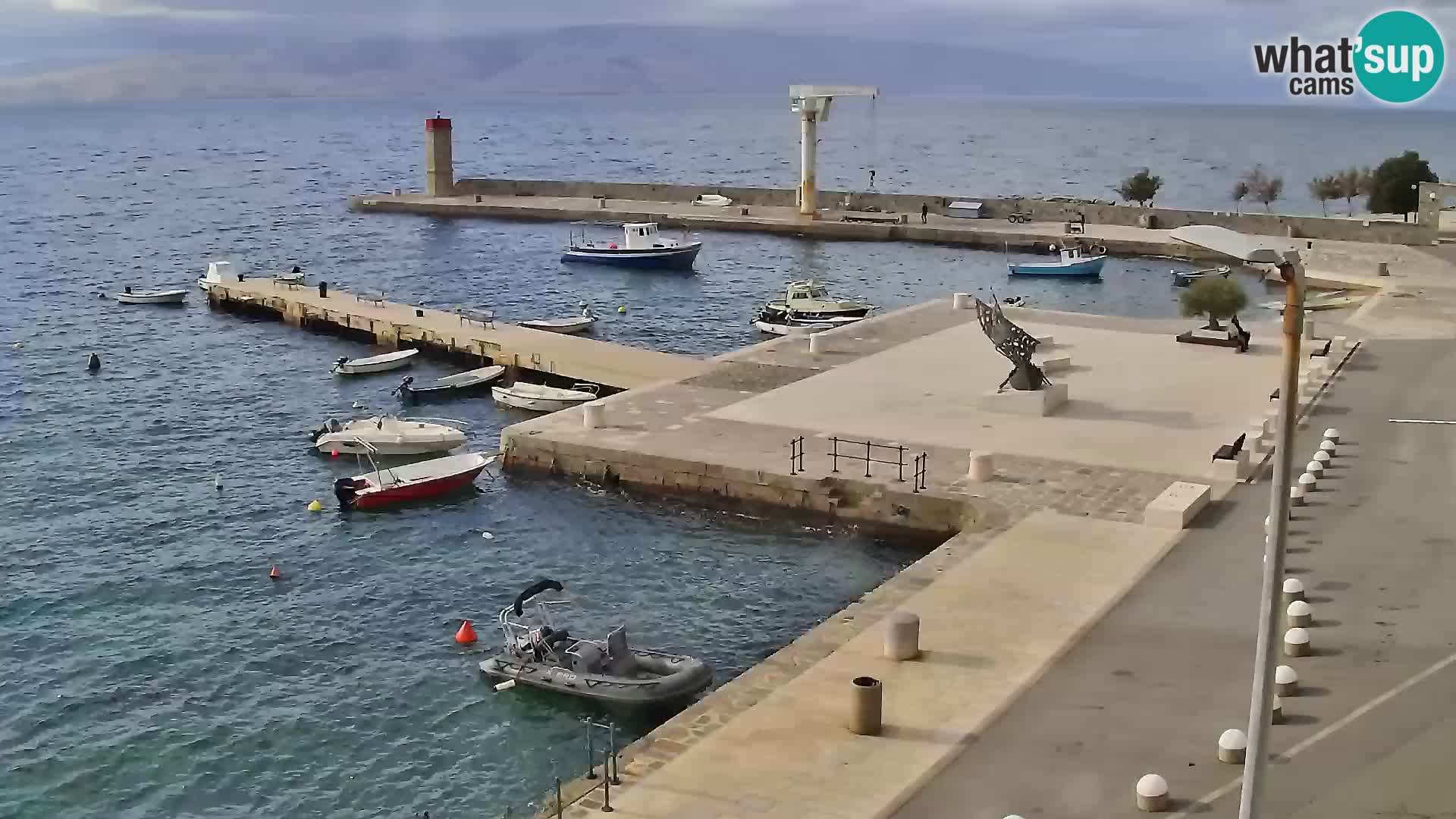 Senj Spletna kamera – pogled na obalo Senja