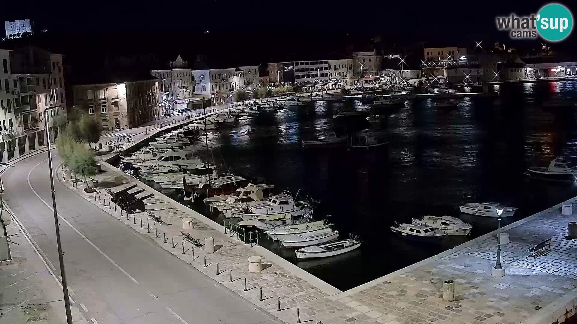 Livecam Senj – Vue panoramique de Senj riva