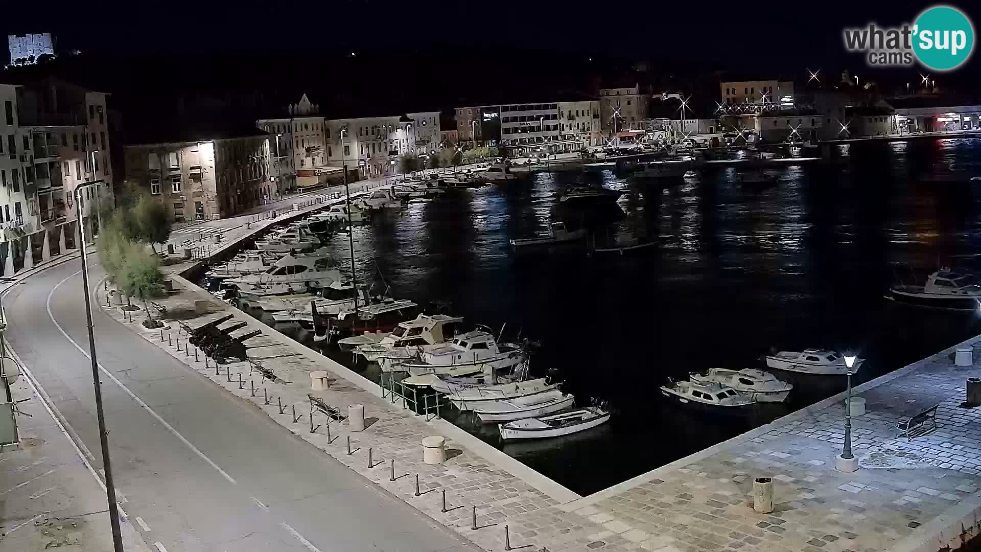 Livecam Senj – Vue panoramique de Senj riva