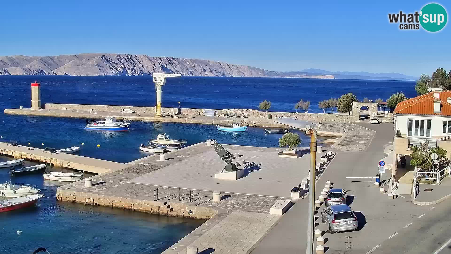 Senj Spletna kamera – pogled na obalo Senja