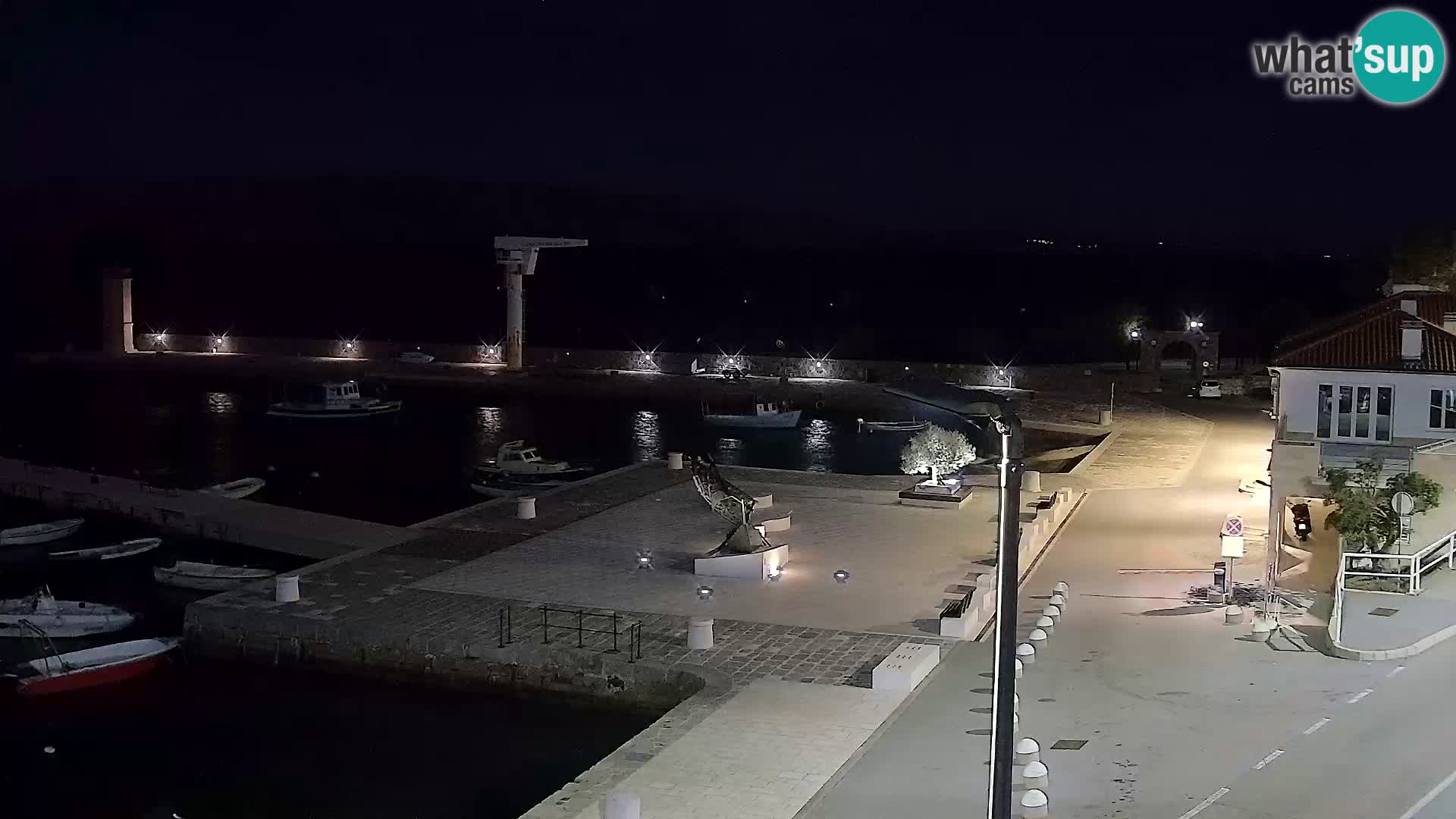 Kamera u živo Senj – Panoramski pogled na senjsku rivu