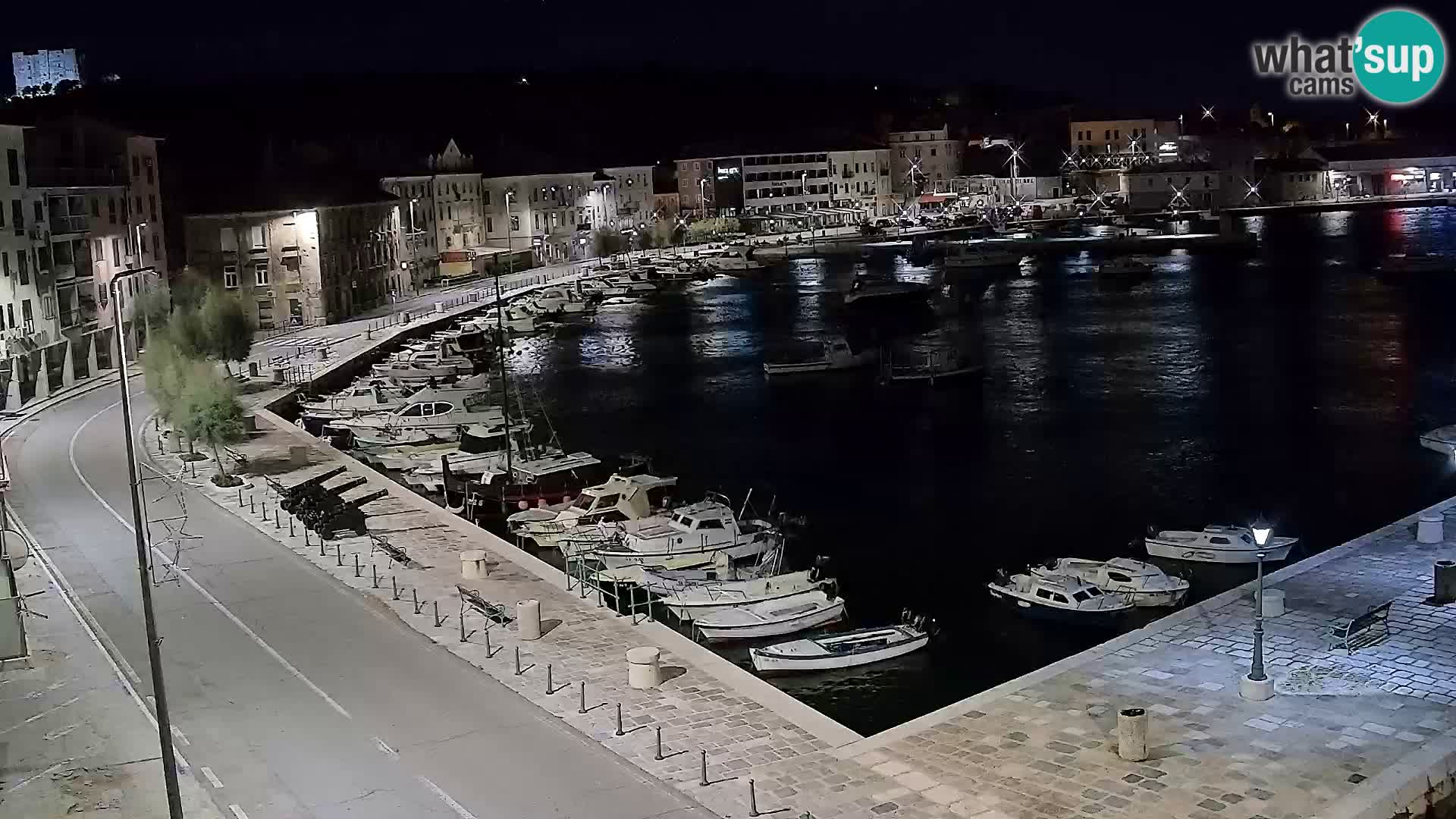Webcam Senj – Panoramablick auf die Riva Senj