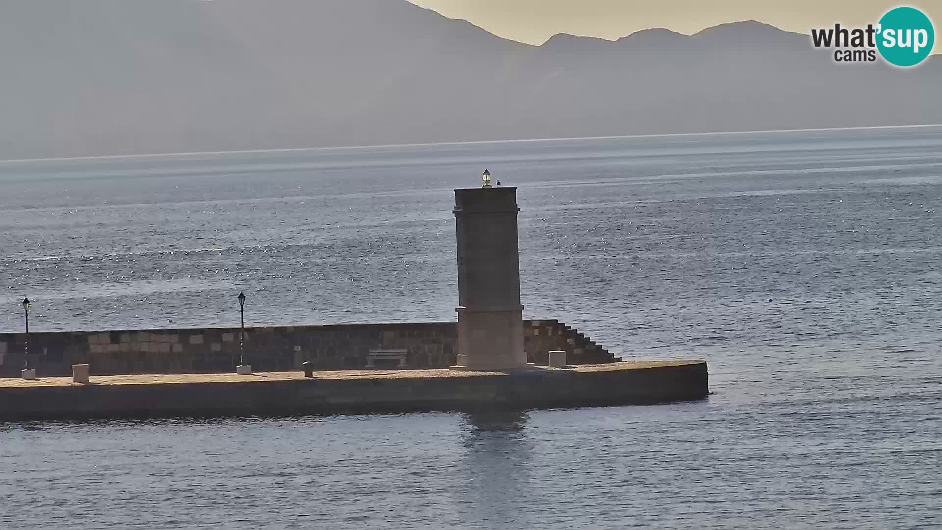 Webcam Senj – Panoramablick auf die Riva Senj