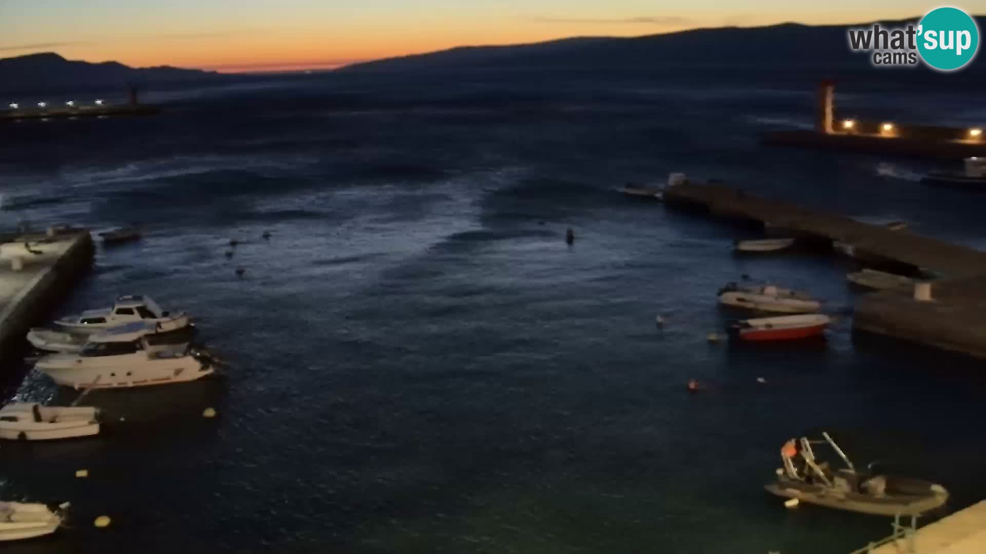 Webcam Segna – Panorama dell’lungomare di Senj