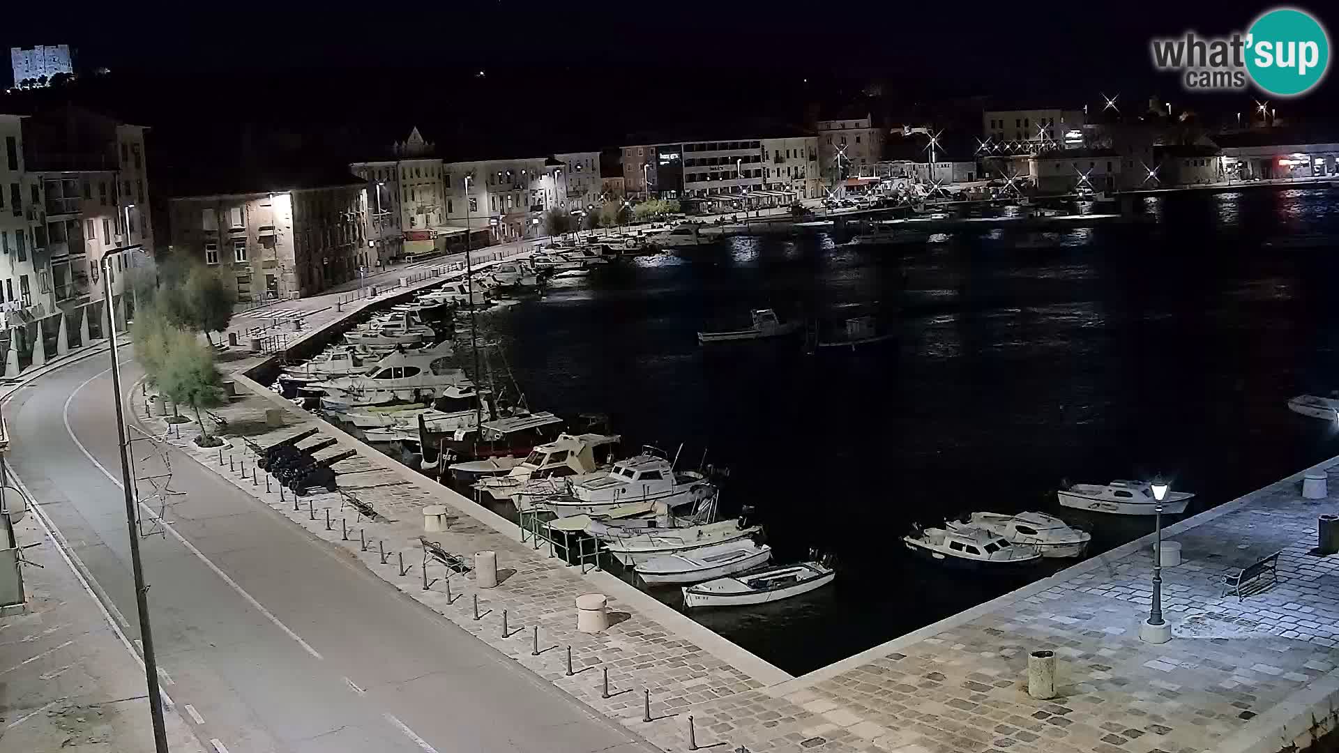 Webcam Senj – Panoramablick auf die Riva Senj