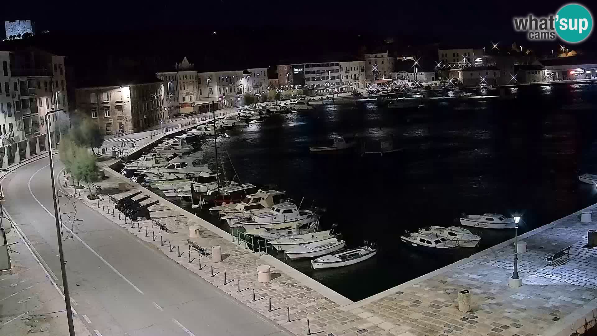 Livecam Senj – Vue panoramique de Senj riva