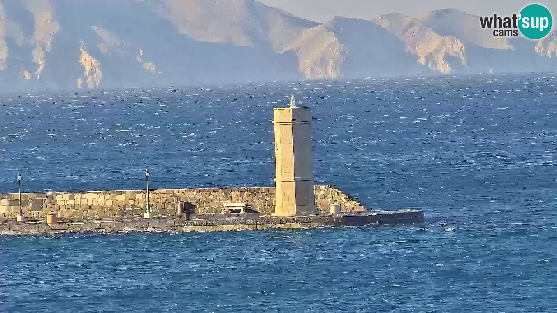 Kamera u živo Senj – Panoramski pogled na senjsku rivu