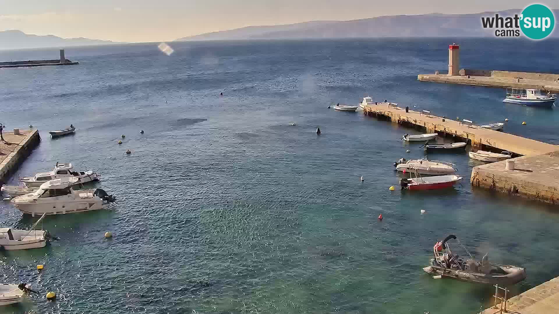 Livecam Senj – Vue panoramique de Senj riva