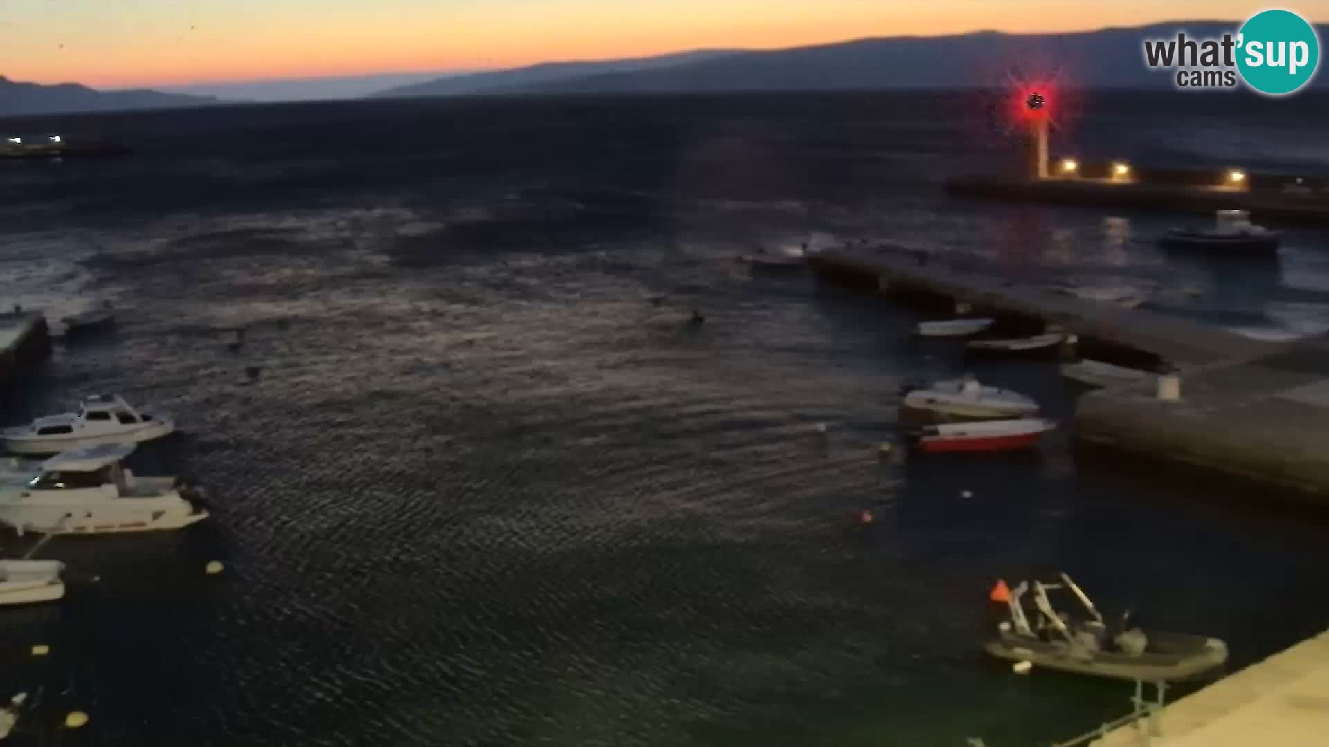 Senj camera en vivo – Vista panorámica de Senj riva