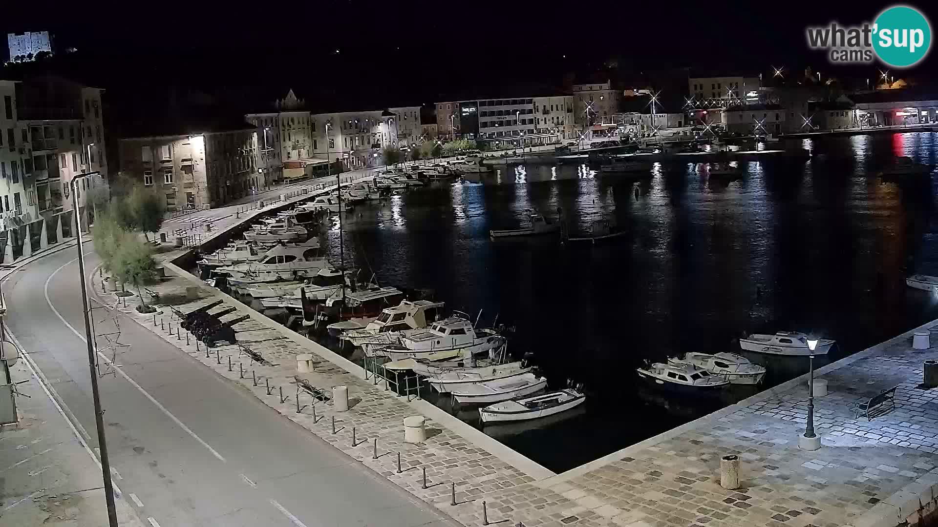 Webcam Senj – Panoramablick auf die Riva Senj