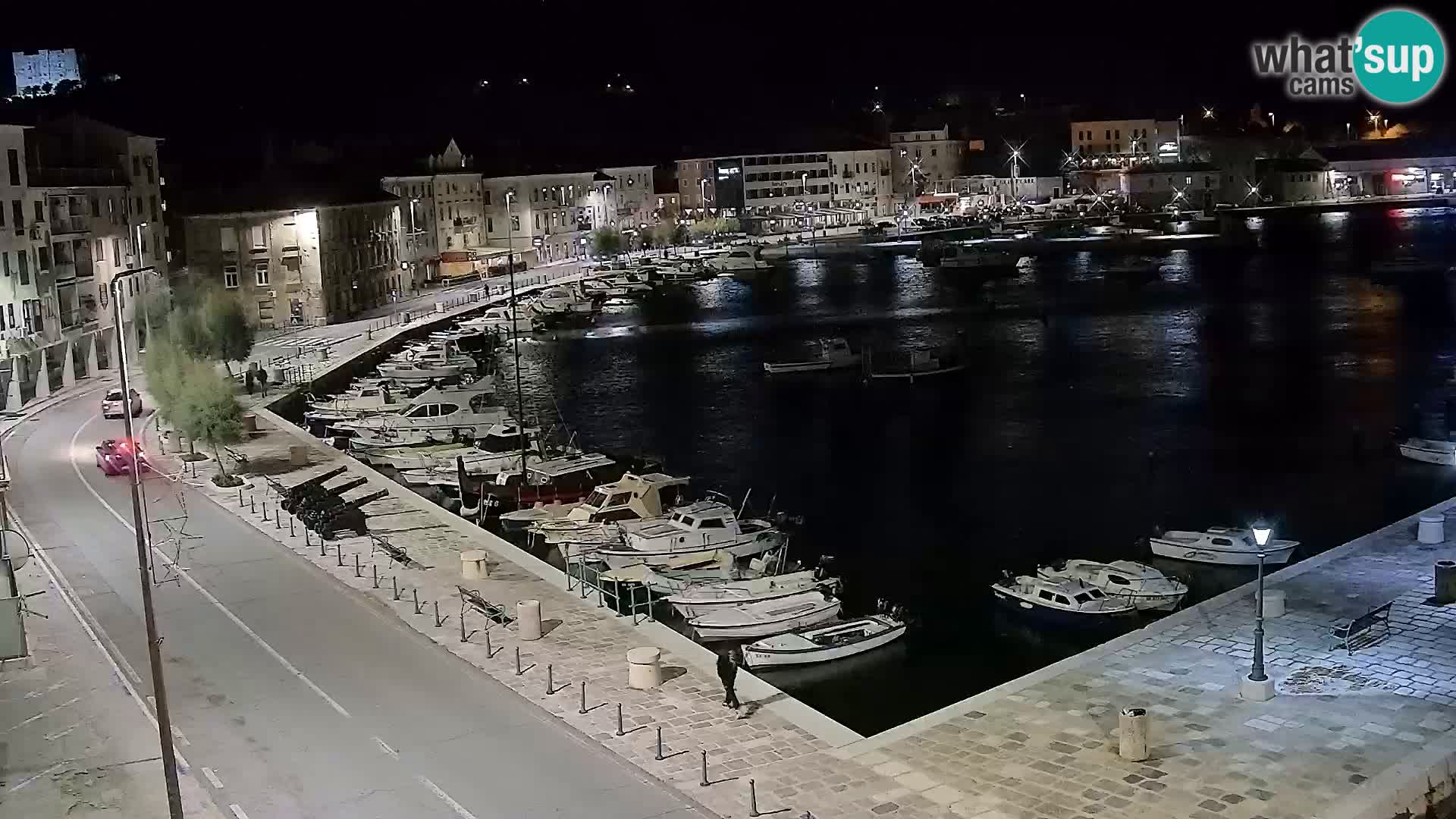 Livecam Senj – Vue panoramique de Senj riva