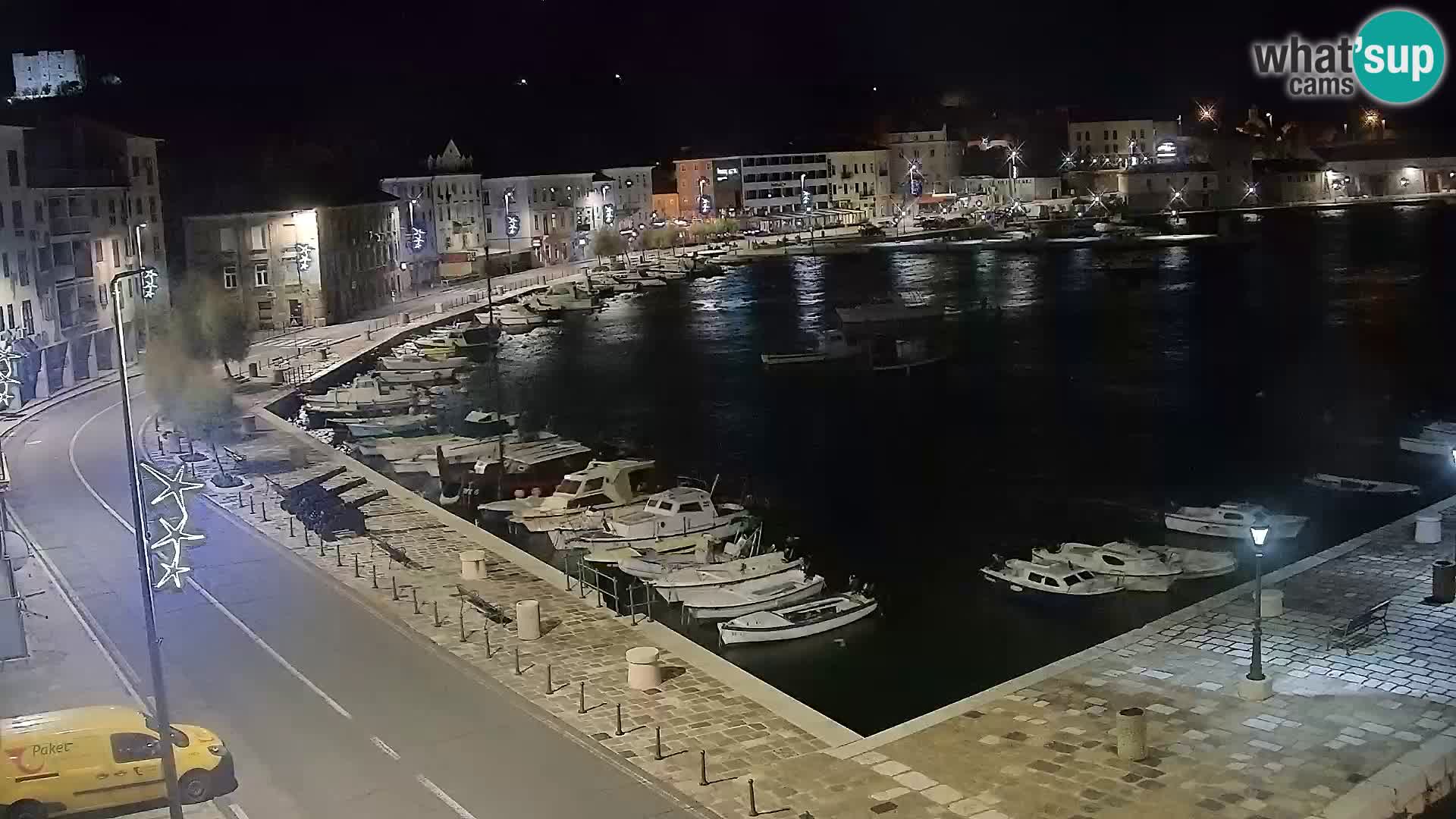 Kamera u živo Senj – Panoramski pogled na senjsku rivu
