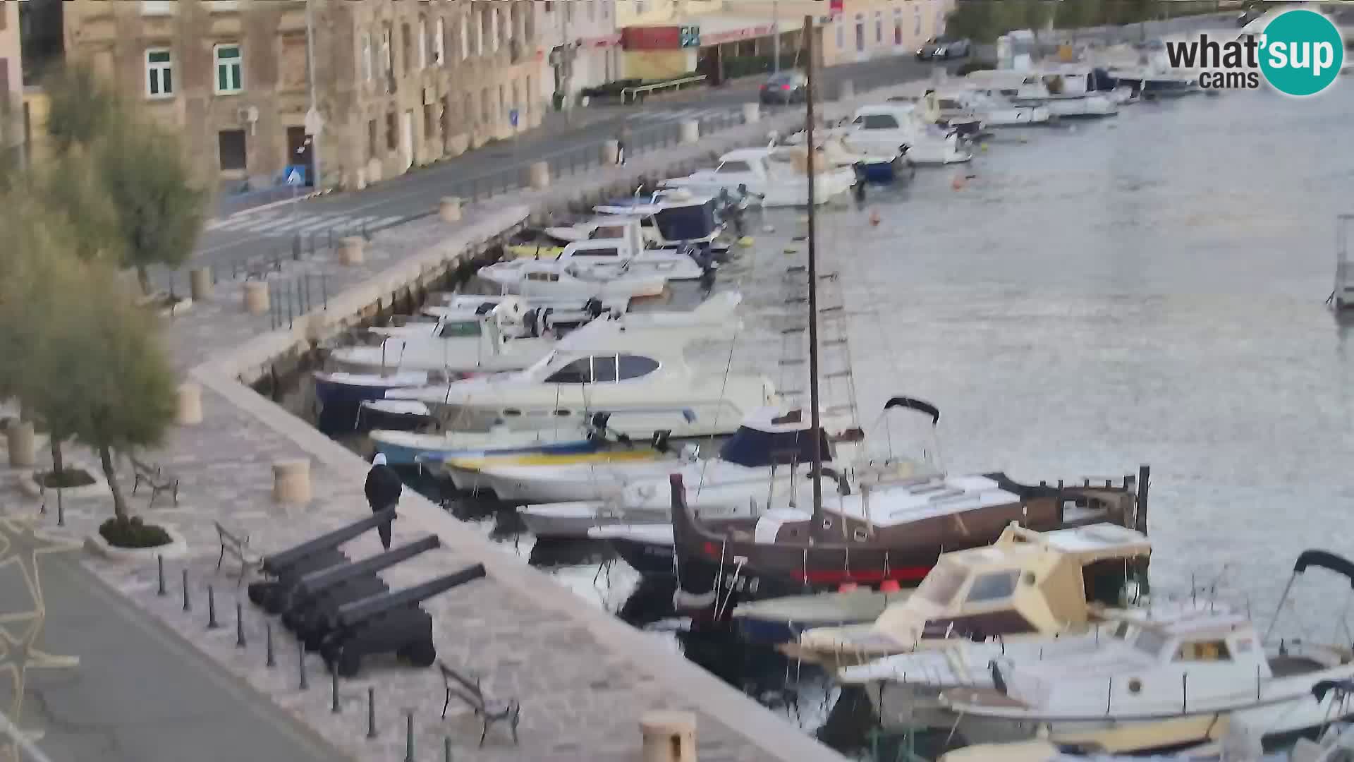 Livecam Senj – Vue panoramique de Senj riva