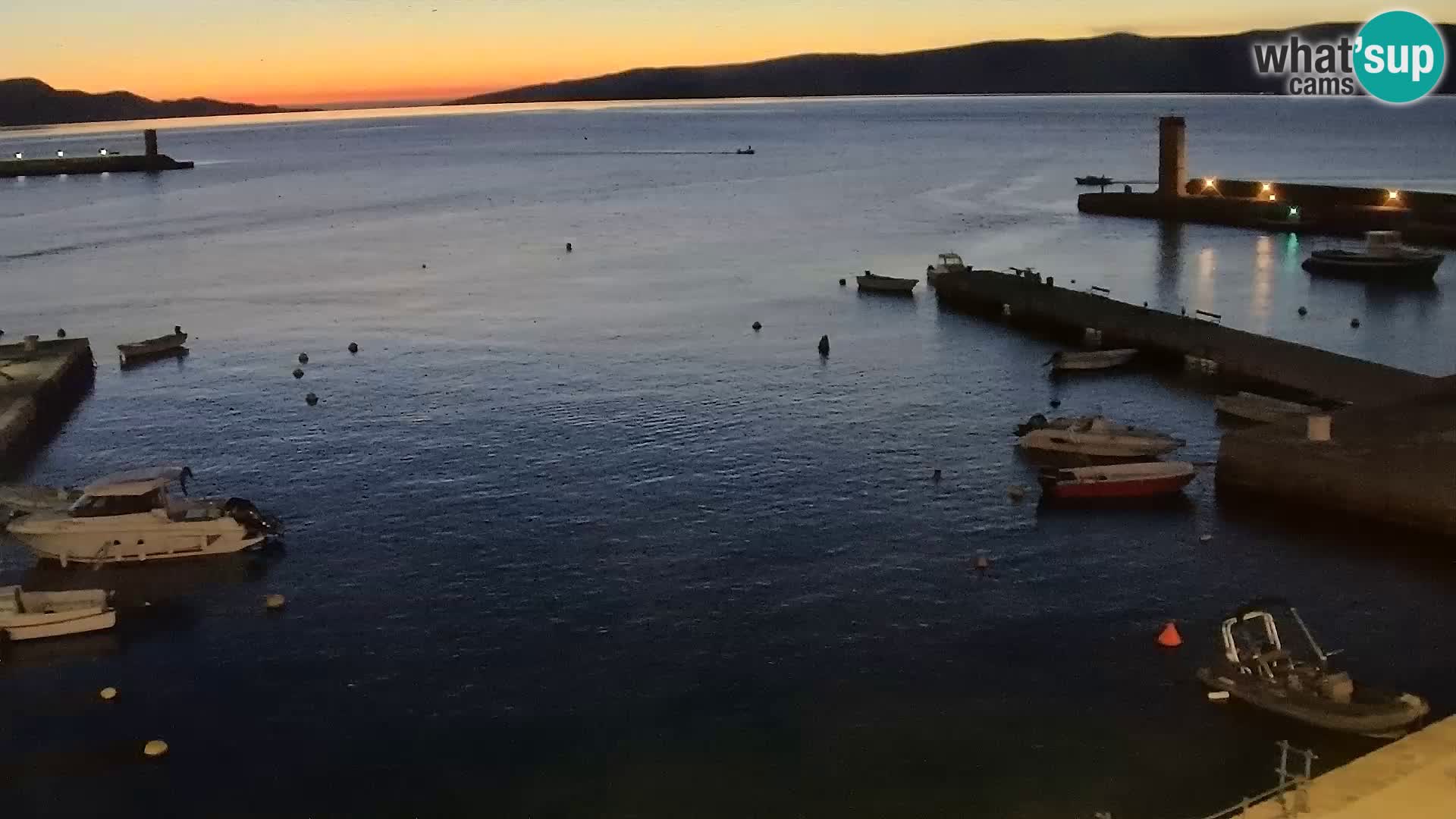 Senj Spletna kamera – pogled na obalo Senja