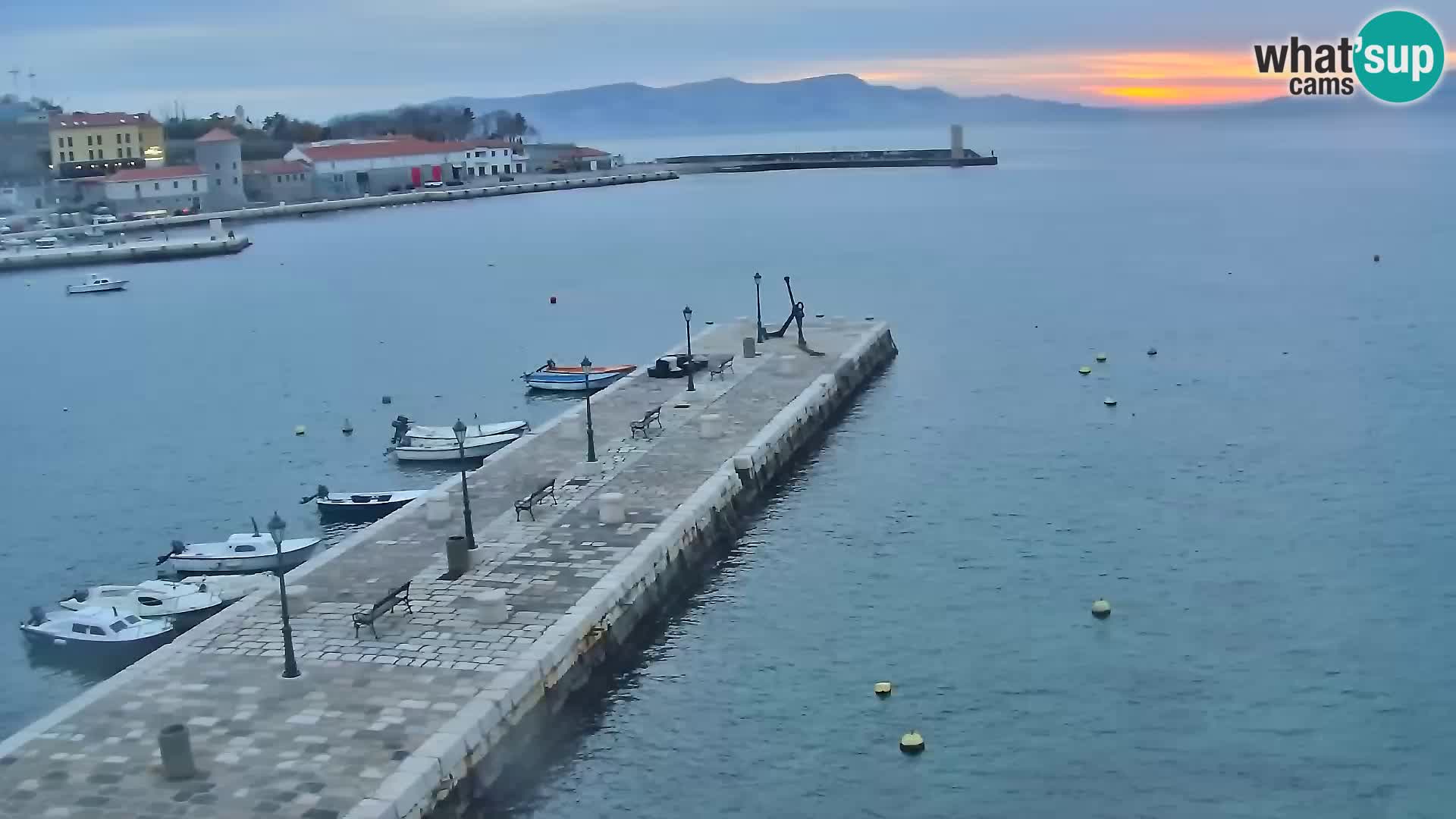 Senj Webcam – Panoramic view of Senj riva