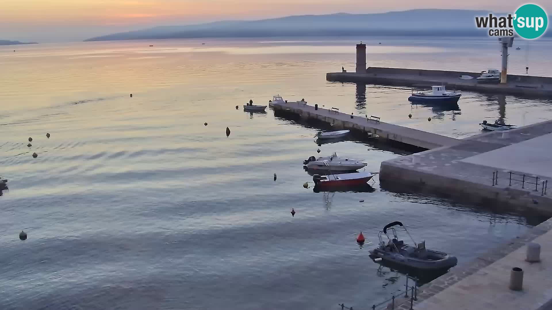 Senj camera en vivo – Vista panorámica de Senj riva