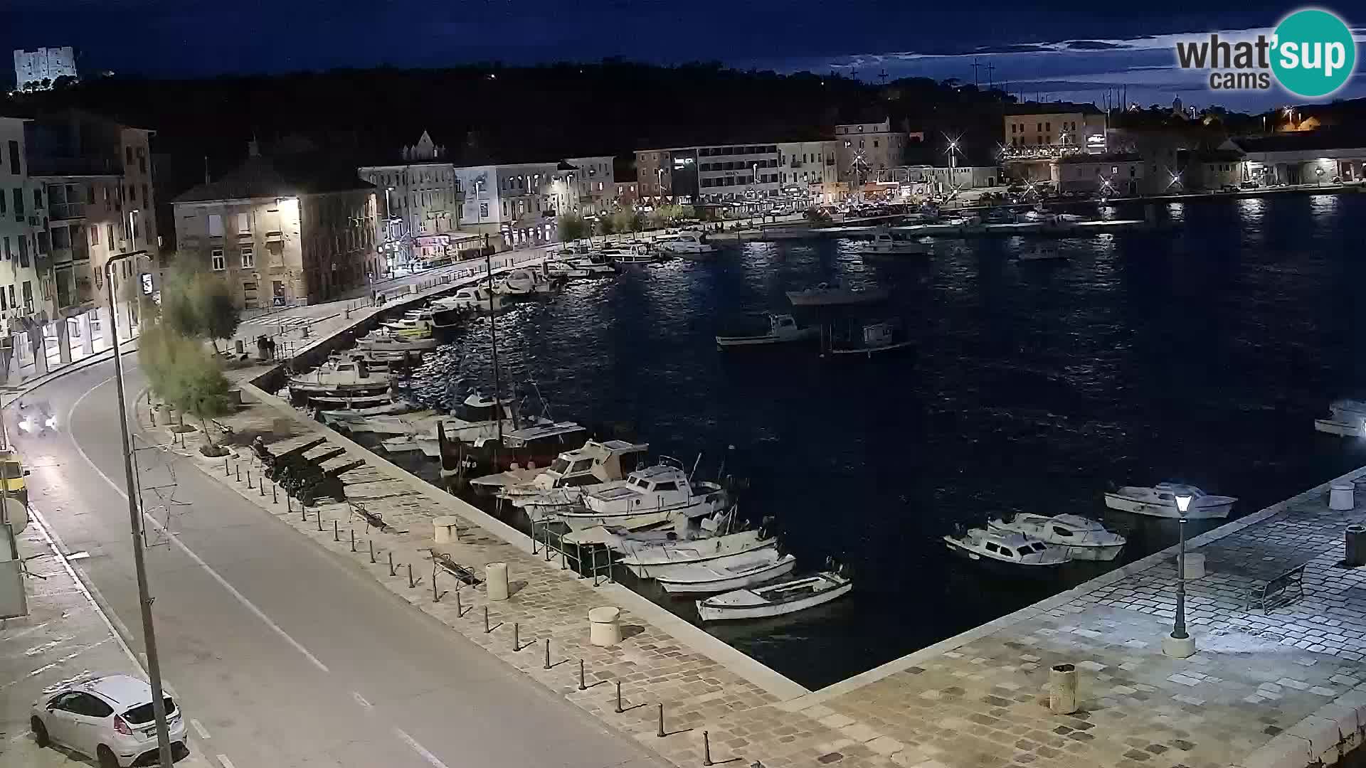 Webcam Senj – Panoramablick auf die Riva Senj
