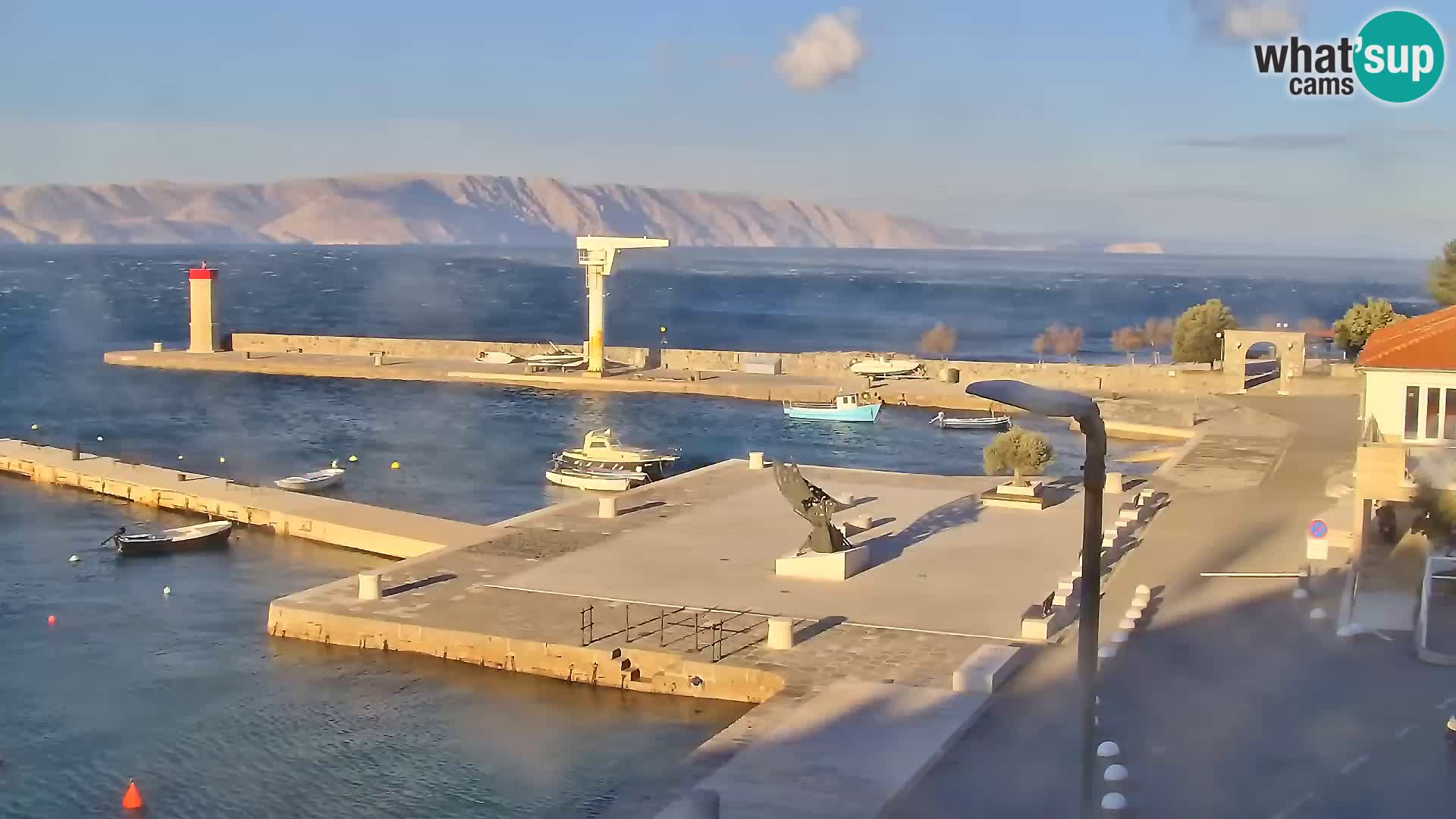 Kamera u živo Senj – Panoramski pogled na senjsku rivu