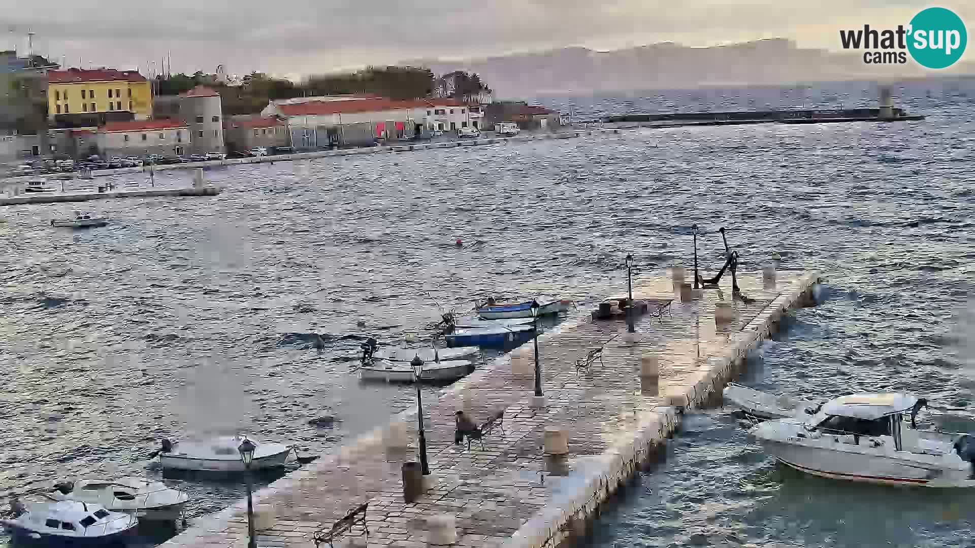 Webcam Segna – Panorama dell’lungomare di Senj
