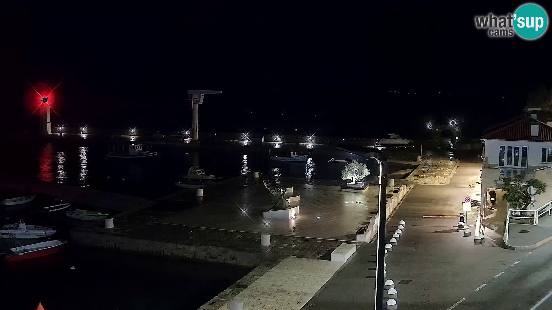 Webcam Senj – Panoramablick auf die Riva Senj