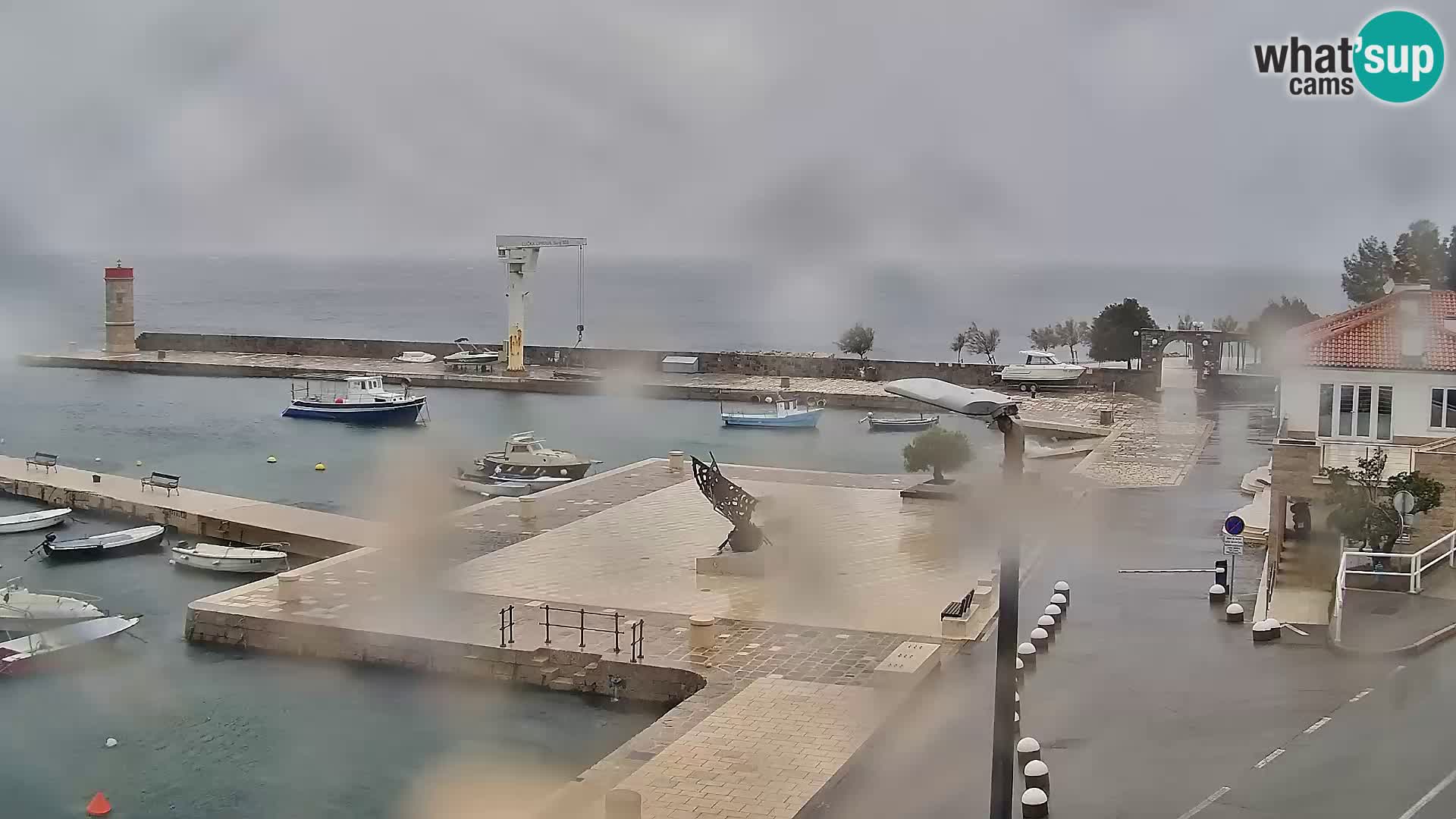 Webcam Senj – Panoramablick auf die Riva Senj