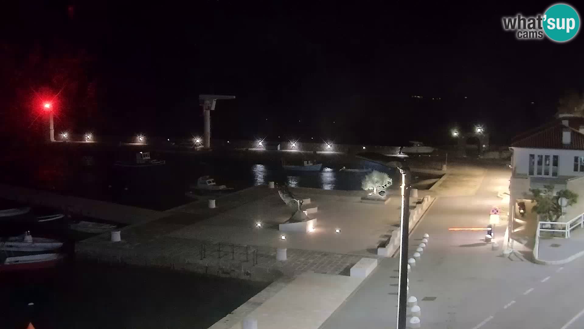 Webcam Senj – Panoramablick auf die Riva Senj