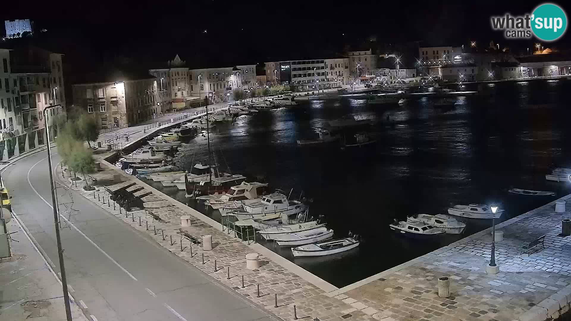 Livecam Senj – Vue panoramique de Senj riva