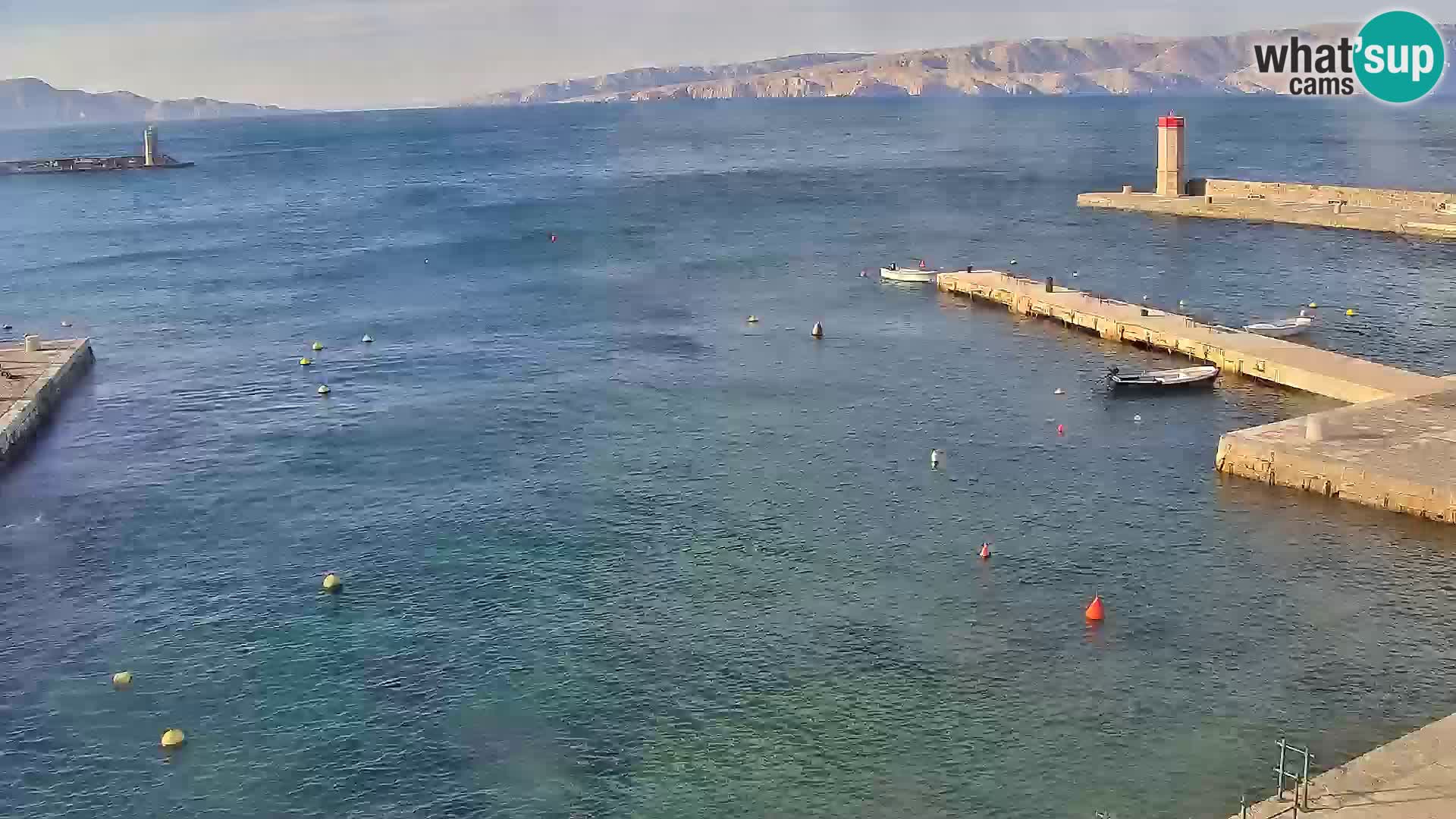 Livecam Senj – Vue panoramique de Senj riva