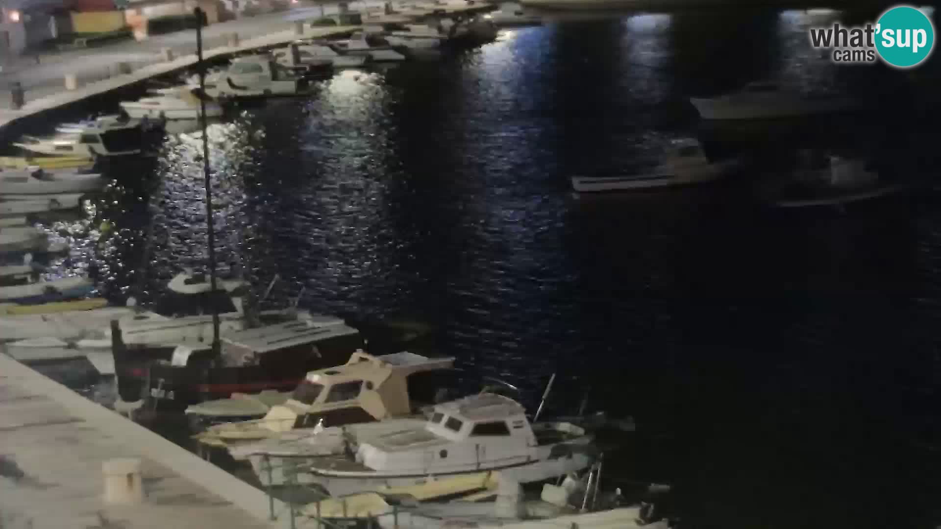 Webcam Senj – Panoramablick auf die Riva Senj