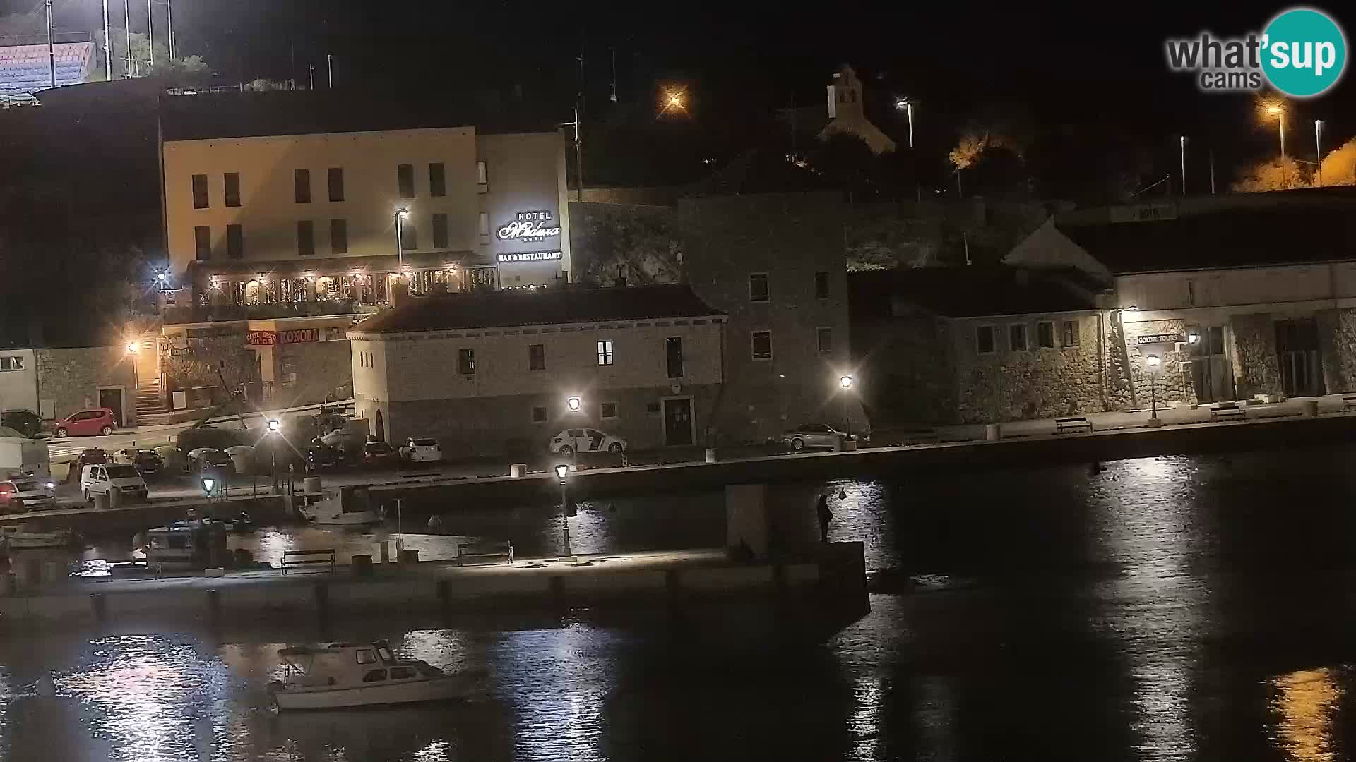 Webcam Senj – Panoramablick auf die Riva Senj