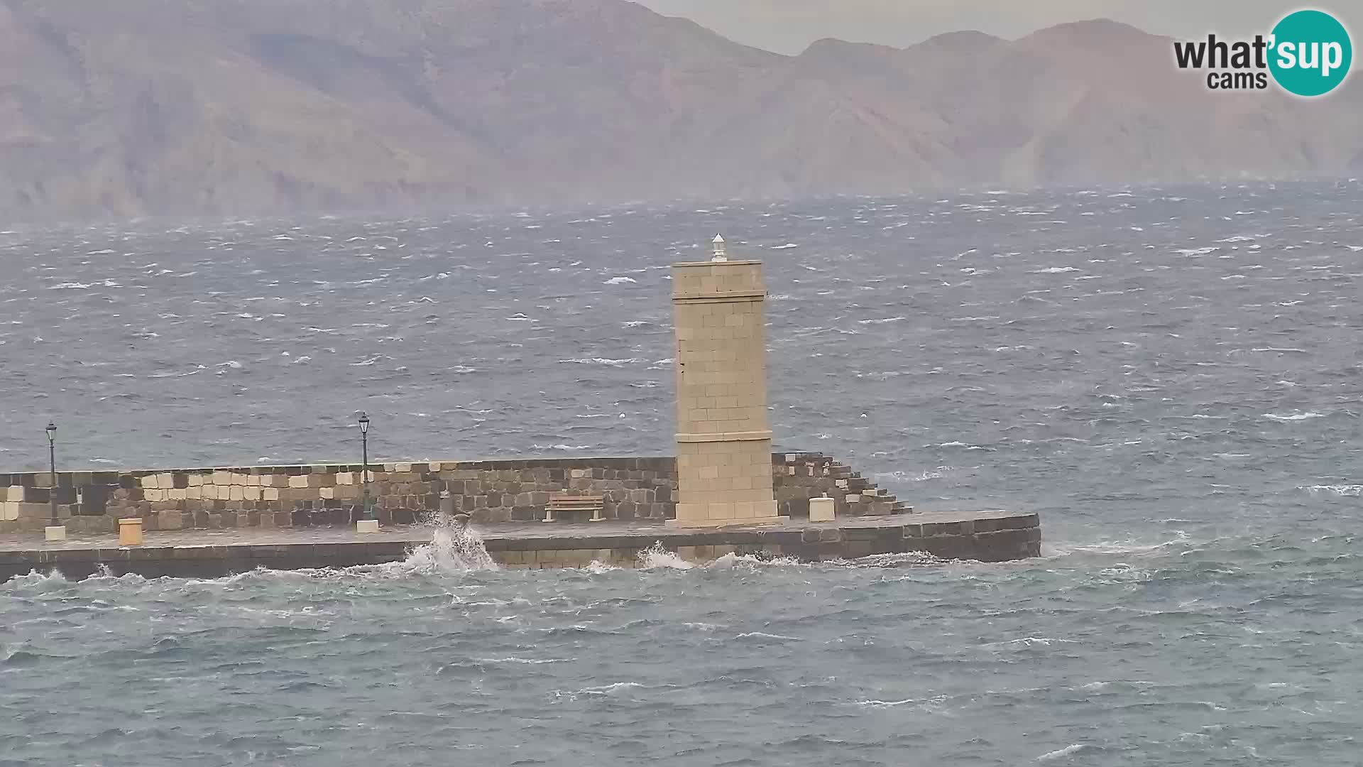 Kamera u živo Senj – Panoramski pogled na senjsku rivu