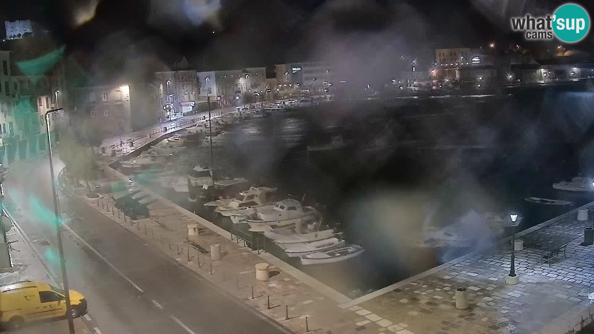 Livecam Senj – Vue panoramique de Senj riva