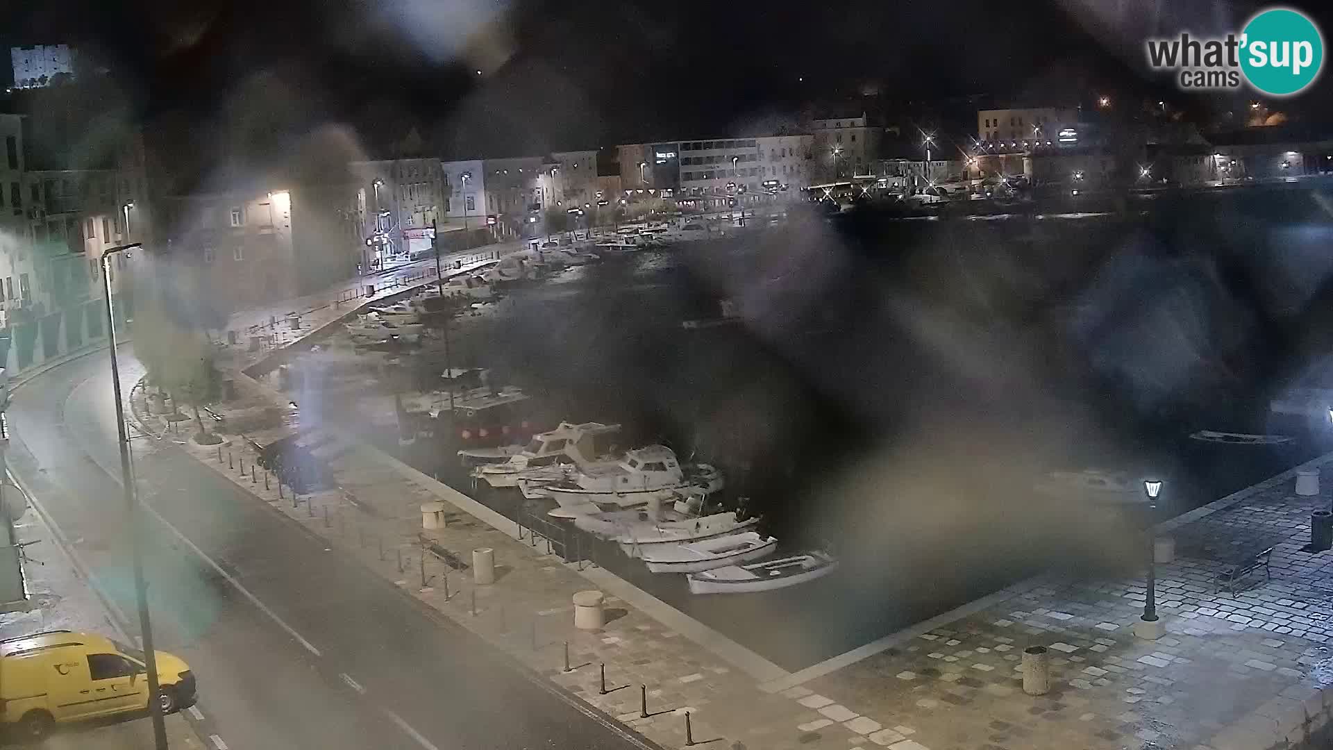 Livecam Senj – Vue panoramique de Senj riva