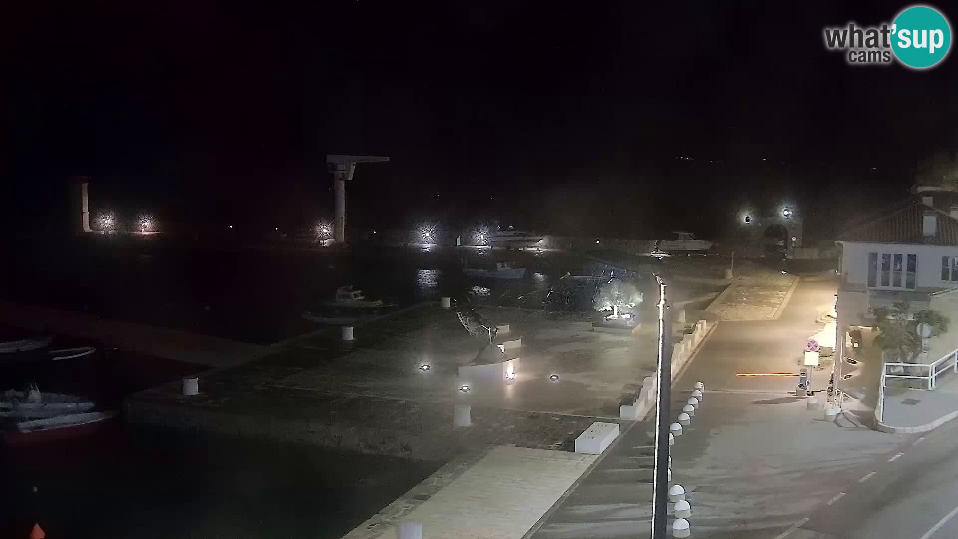 Webcam Senj – Panoramablick auf die Riva Senj